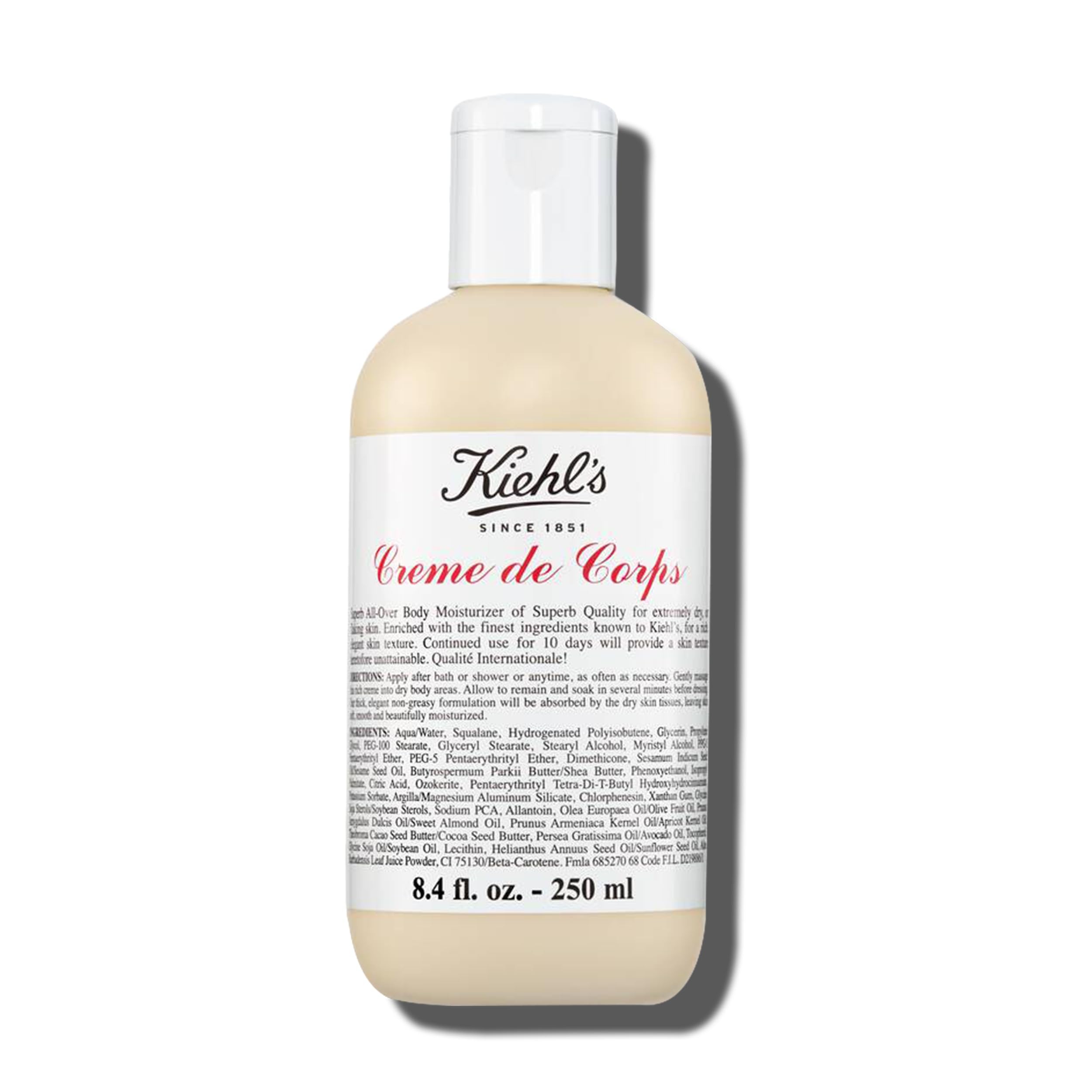 Kiehl'S Creme De Corps, Rich, Luscious Body Lotion, With Cocoa Butter And Shea Butter For Fast Absorbing Hydration, Skin Feels S