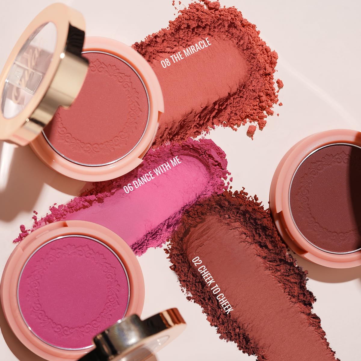Oulac Barbie Pink Blush Makeup| Highly Pigmented Cream Blush| Natural Matte Glow| Shape & Highlight Face| Cruelty-Free Blush wit
