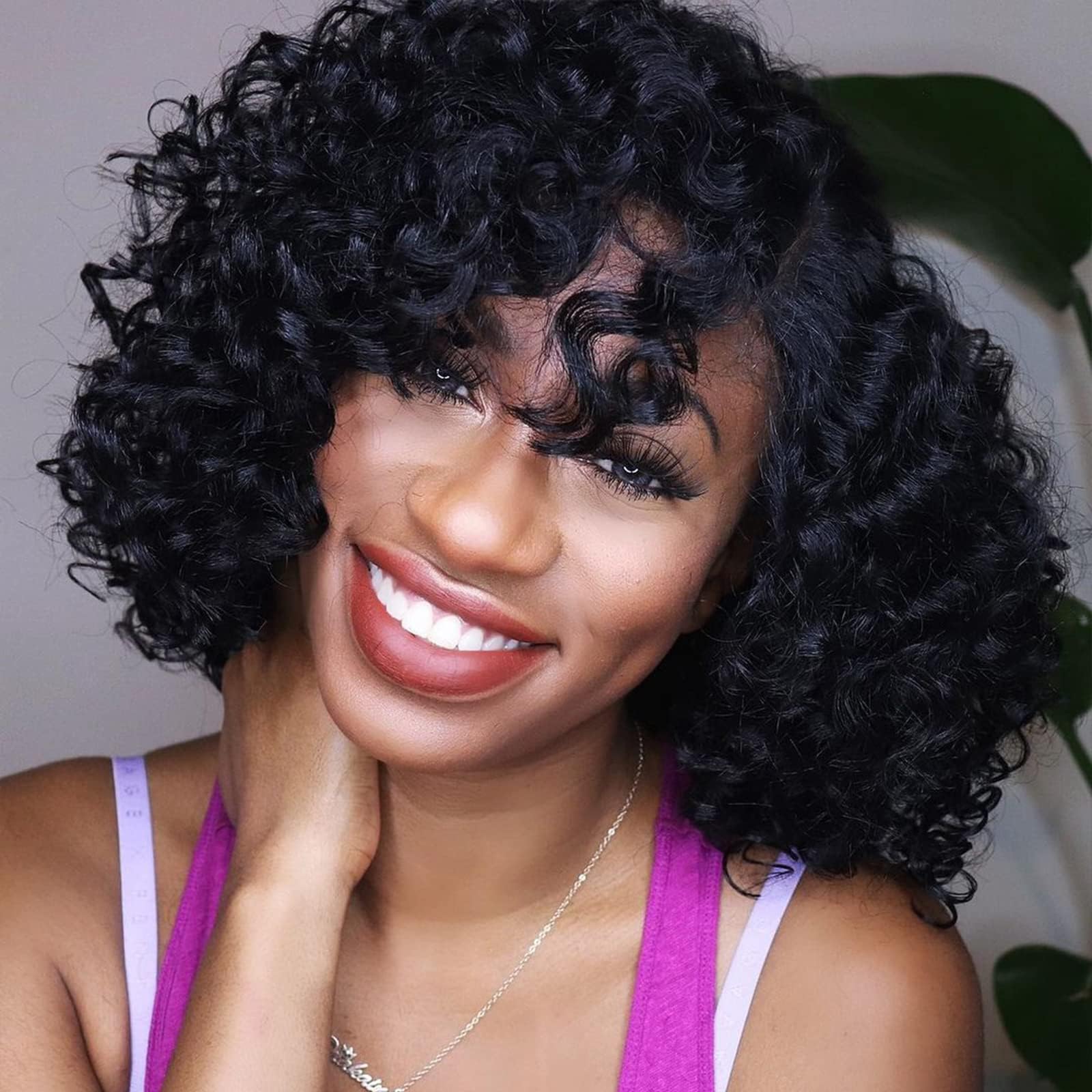 Toyotress Beach Curl Crochet Hair - 10 Inch 8 Packs Dark Brown Ocean Wave Crochet Hair, Short Curly Water Wave Deep Twist Wavy B