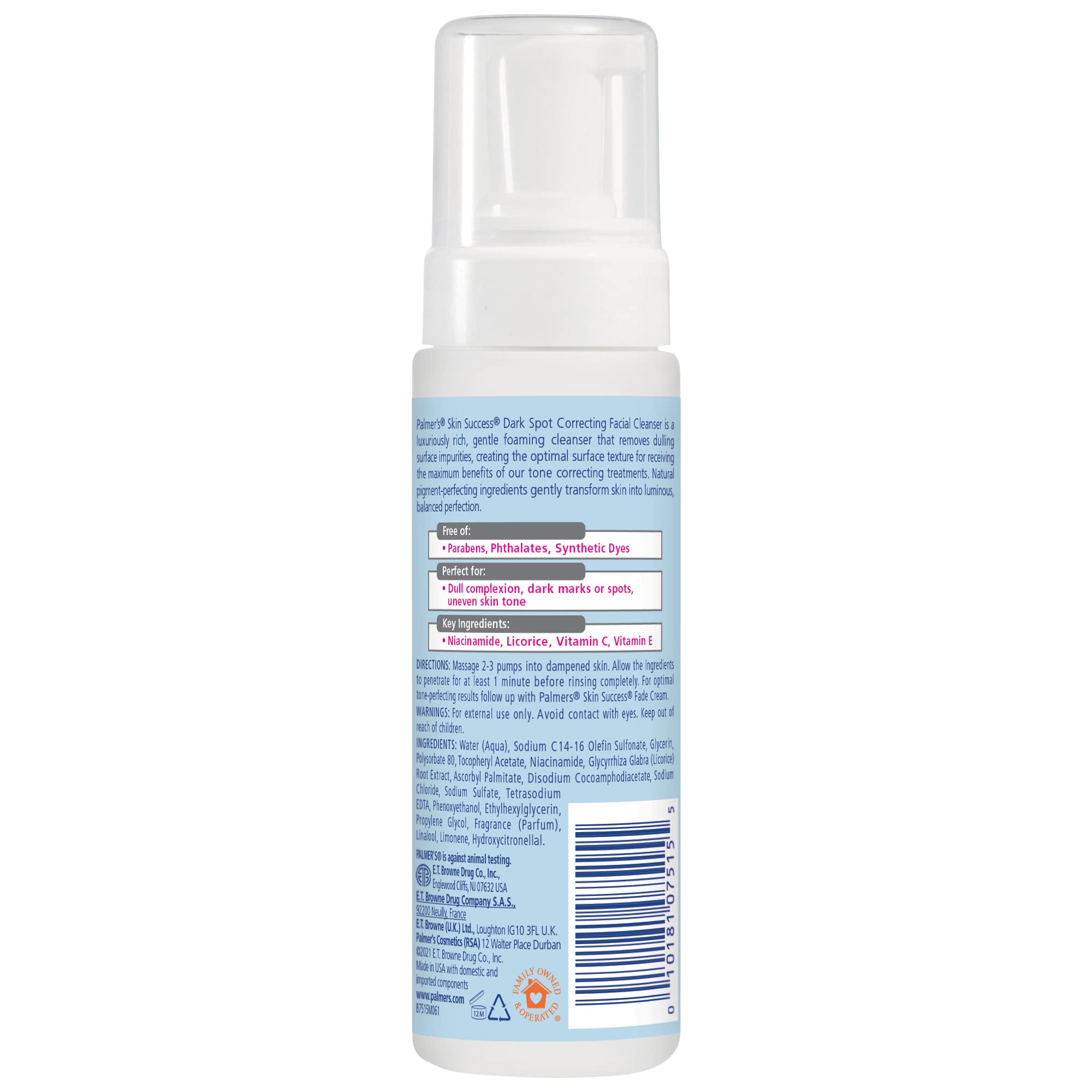 Palmer 'S Skin Success Eventone Facial Milk Foaming Cleanser, 5 Ounce