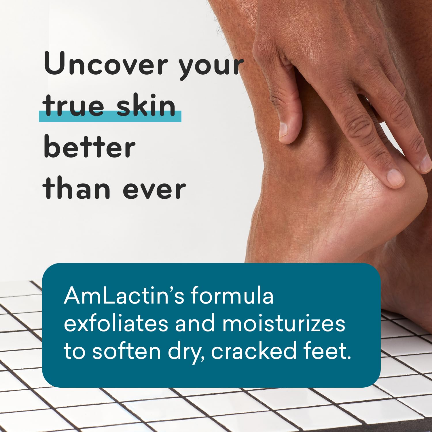 Amlactin Foot Repair Foot Cream Therapy, 3 Oz + One Pair Moisturizing Heel Socks