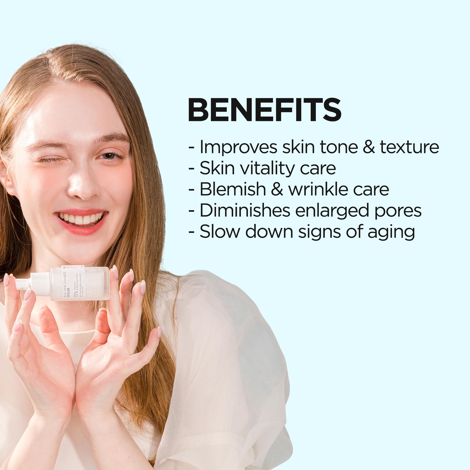 Dermalogy By Neogen Real Niacinamide 15% Serum (30 Ml / 1.01 Fl Oz) - Brightening, Dark Spots & Pore Care, Vegan Serum With Niac