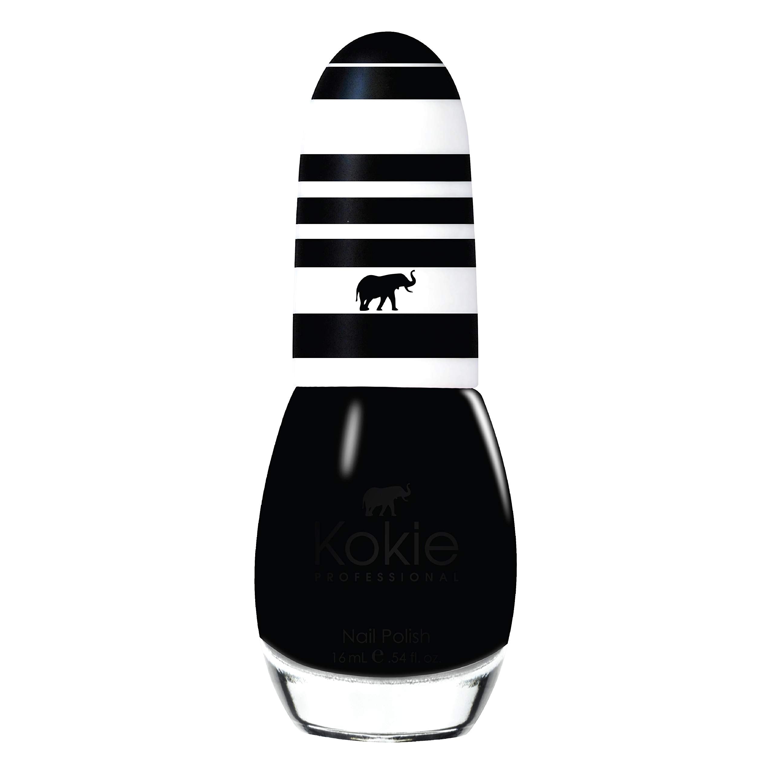 Kokie Professional Nail Polish, 0.54 Fl Oz (Blackout)