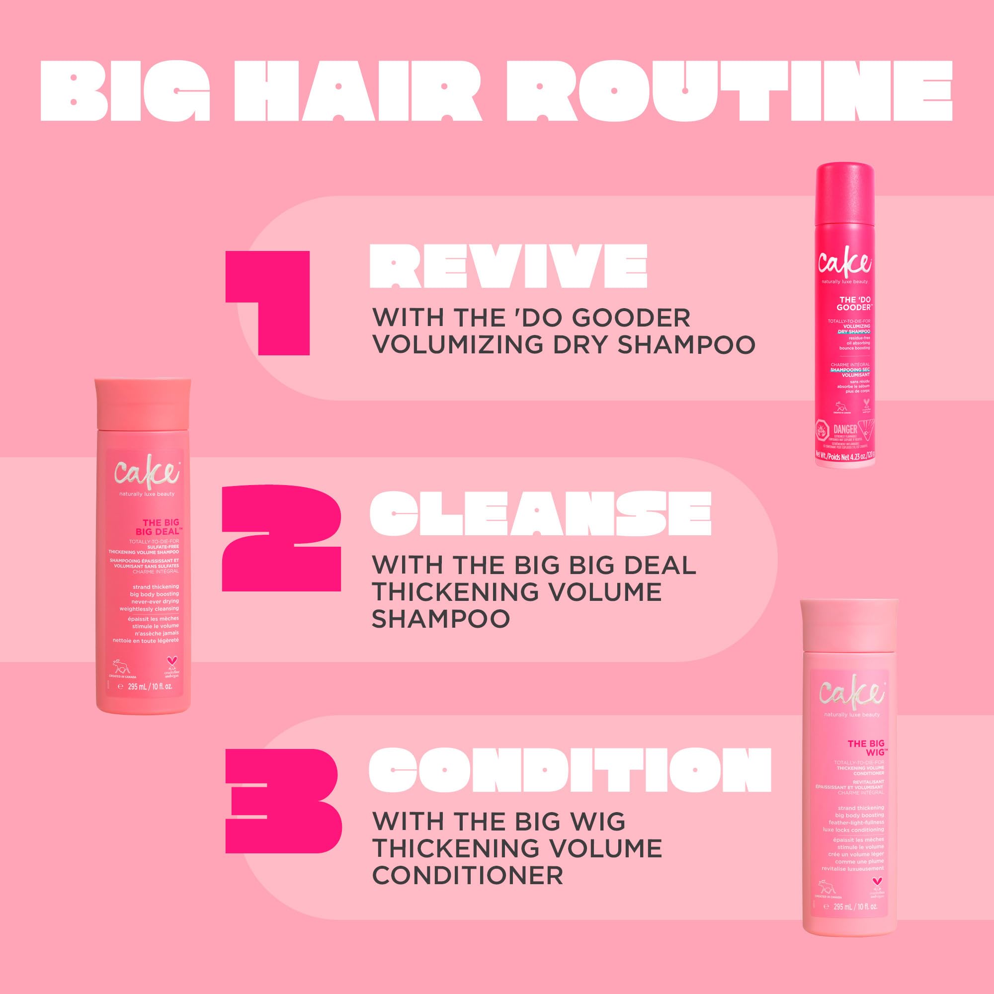 Cake Beauty Volumizing Dry Shampoo, The Do Gooder - Absorbs Oil, Adds Volume, Refreshes Hair - Residue Free - With Cornstarch -