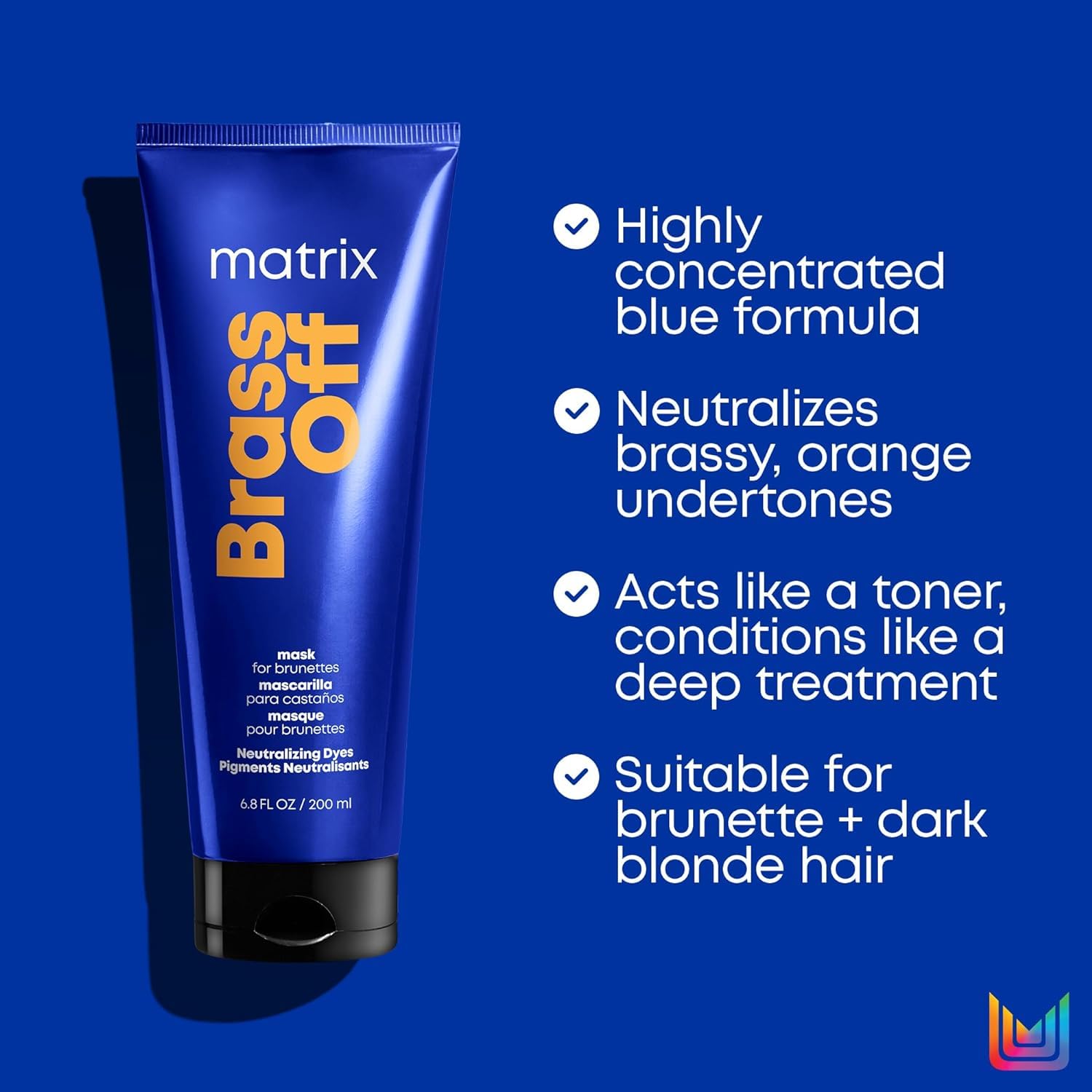 Matrix Total Results Brass Off Custom Neutralization Mask, 16.9 Fl. Oz.