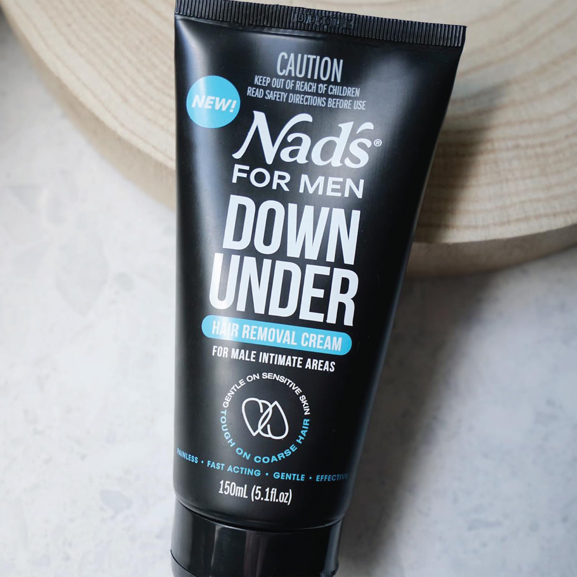 Nad's For Men Intimate Hair Removal Cream For Men - Easy & Painless, Depilatory Cream For Unwanted Male Hair In Intimate/Private