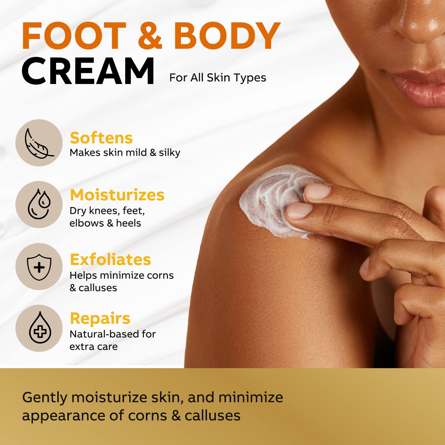 Adellina Urea Foot Cream 40% - Maximum Strength for Dry Cracked Heels, 5.3 Fl Oz, Model ADL-40