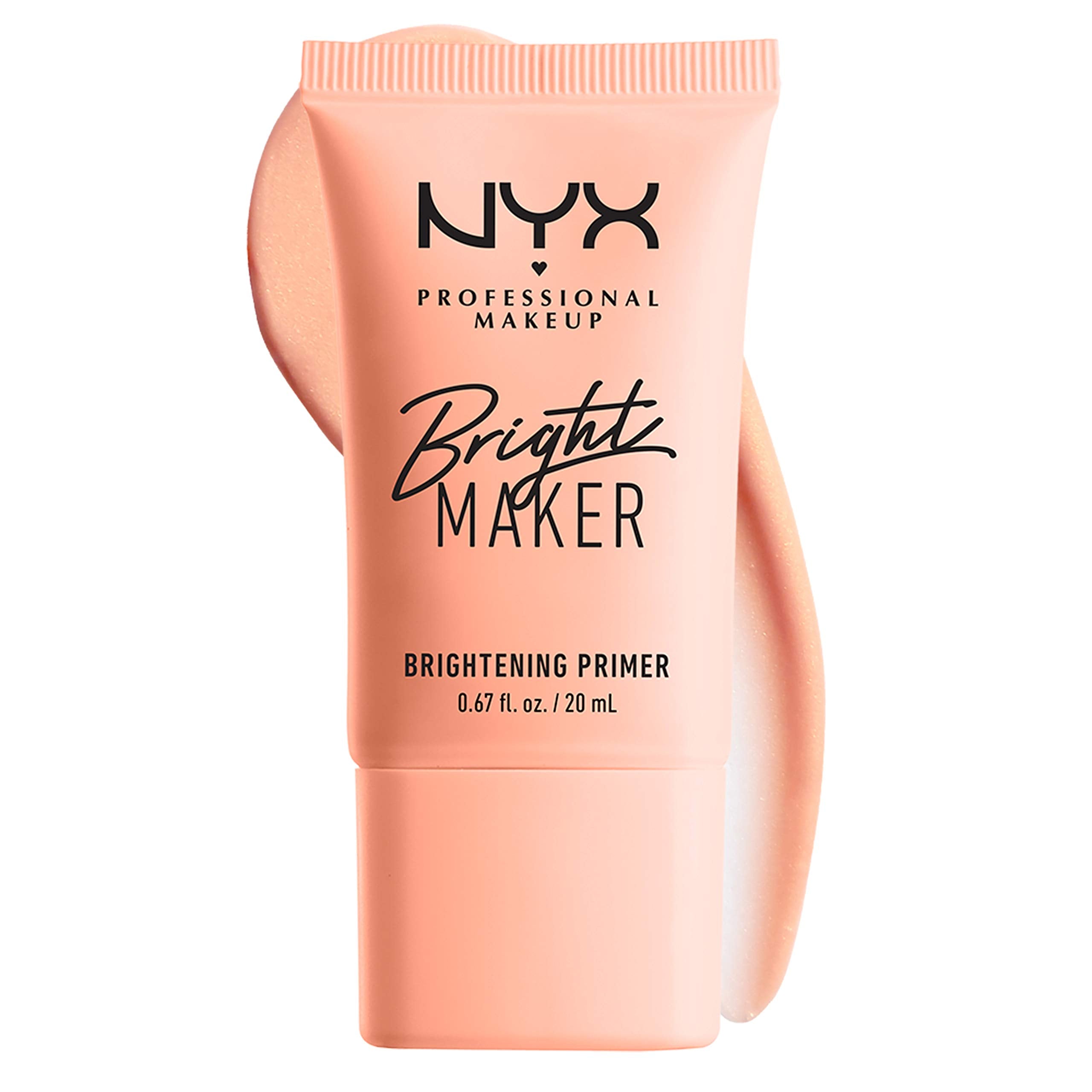 NYX PROFESSIONAL MAKEUP Bright Maker Vegan Face Primer, 0.67 Fl Oz, Pink, Model 800897003760