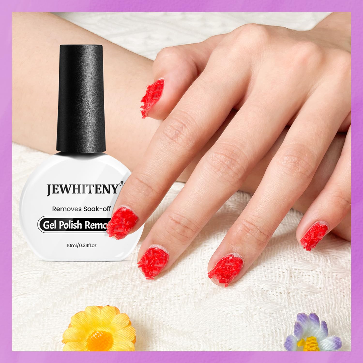 Jewhiteny 10Ml Gel Nail Polish Remover 2Pcs Professional Gel Remover For Nails 3-5 Minutes Gel Nail Remover Easy And Quick Remov