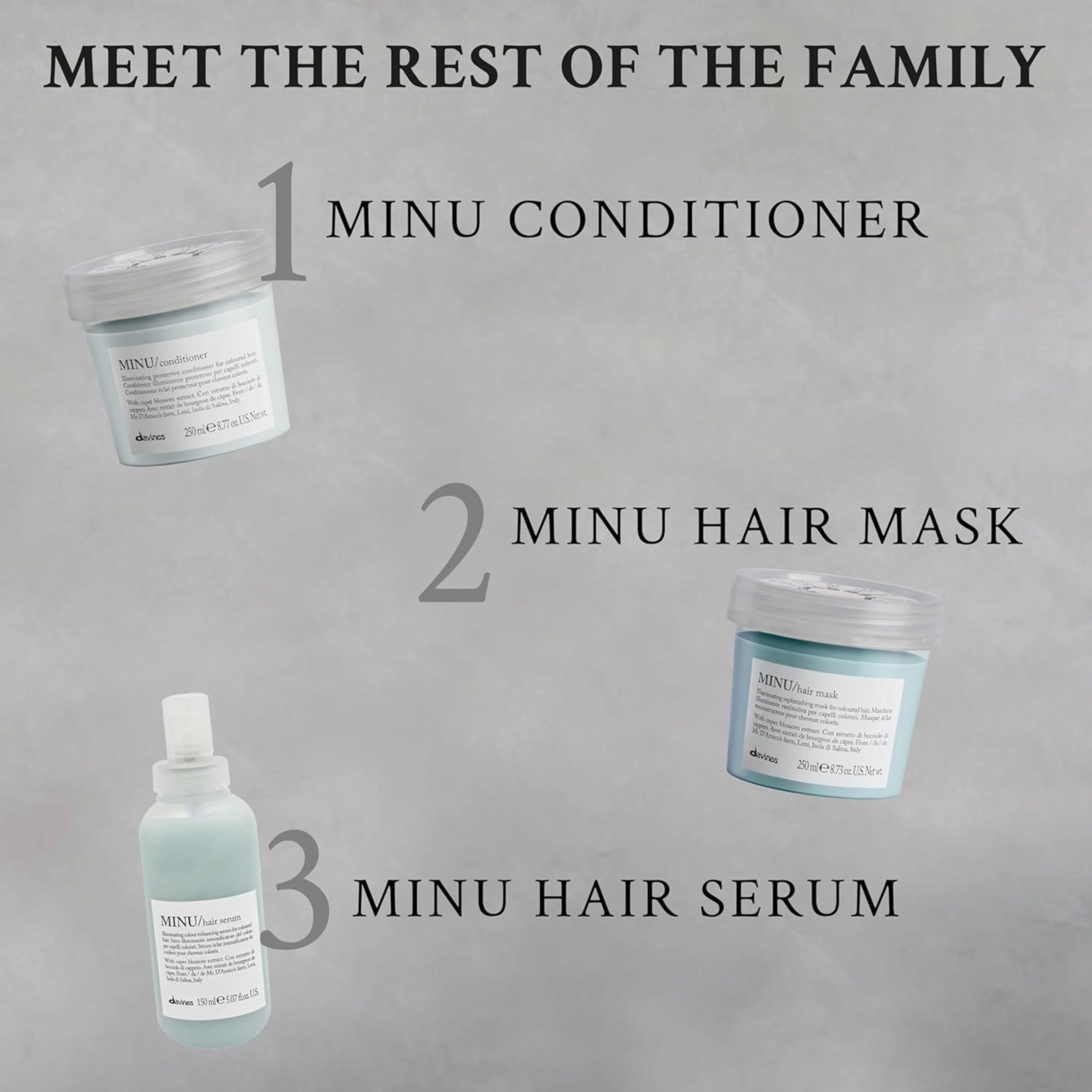 Davines Minu Shampoo, 25 floz