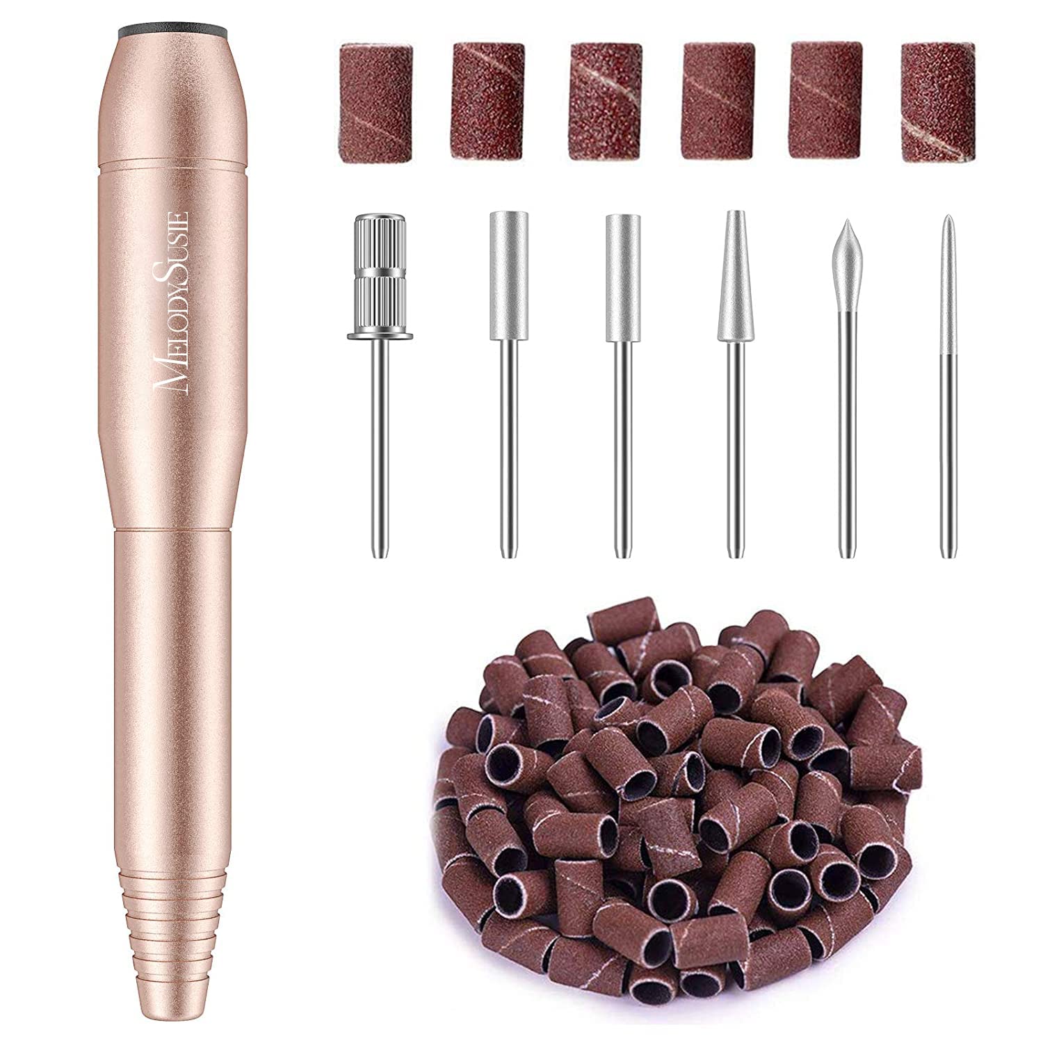 Melodysusie Portable Electric Nail Drill,Pc120B Compact Efile Electrical Professional Nail File Kit For Acrylic, Gel Nails, Mani