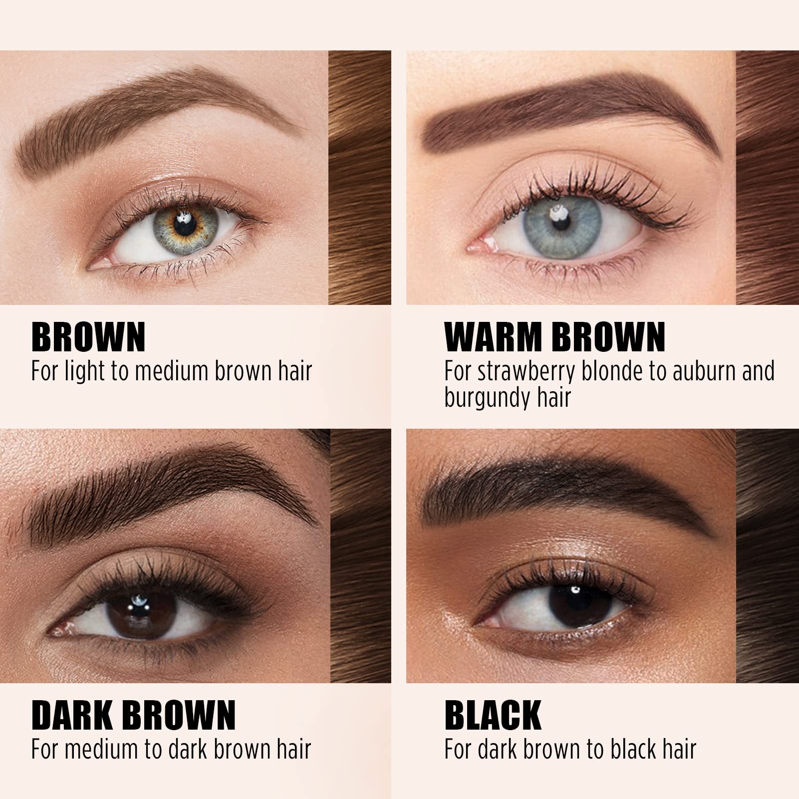 Cilrofelr Tattoo Peel Off Eyebrow Gel Tint, Semi Permanent Brow Tint, Last Up To 3 Days, Waterproof, Transfer-Proof, For Fuller
