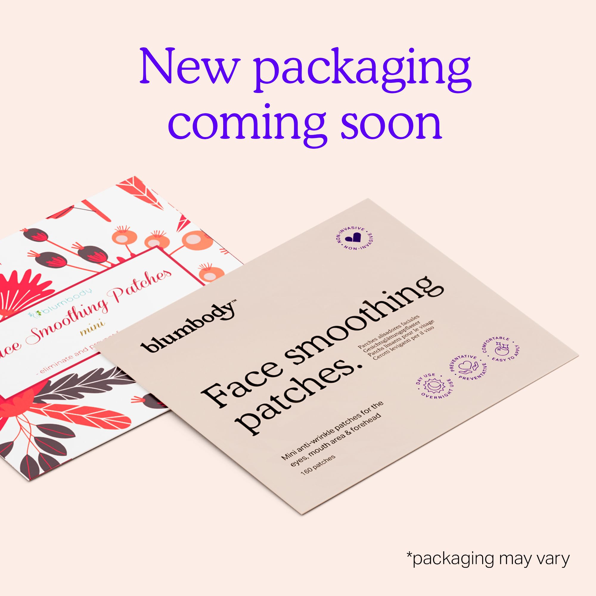 Blumbody Face & Forehead Wrinkle Patches - Mini Anti Wrinkle Facial Patches To Smooth Eye, Mouth, Forehead Wrinkles - Non-Silico