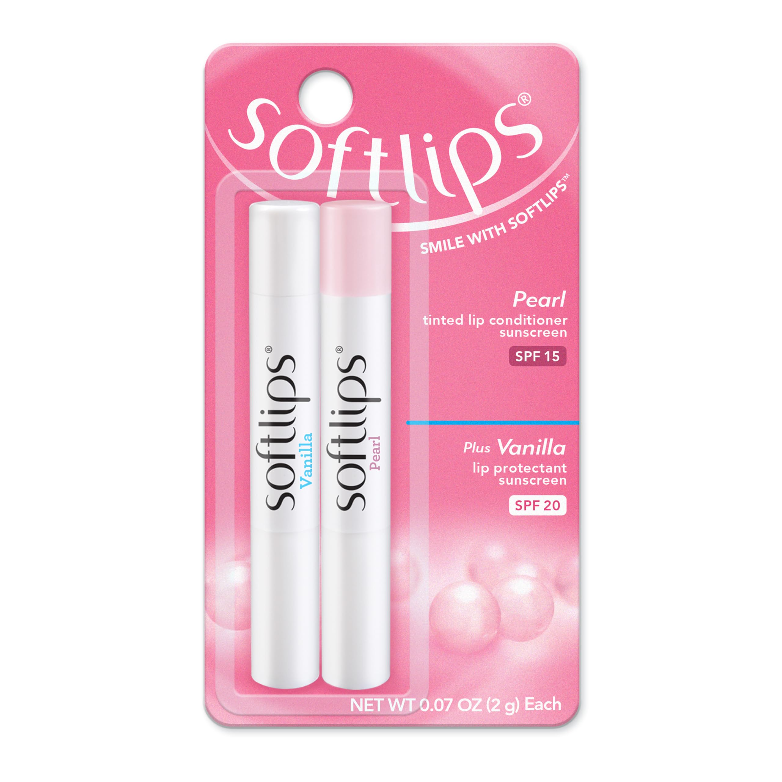 Softlips Daily Lip Moisturizer For Very Dry Lips With SPF, Pearl Tint & Vanilla Flavor Lip Balm, Hydrates, Soothes & Prevents Dr