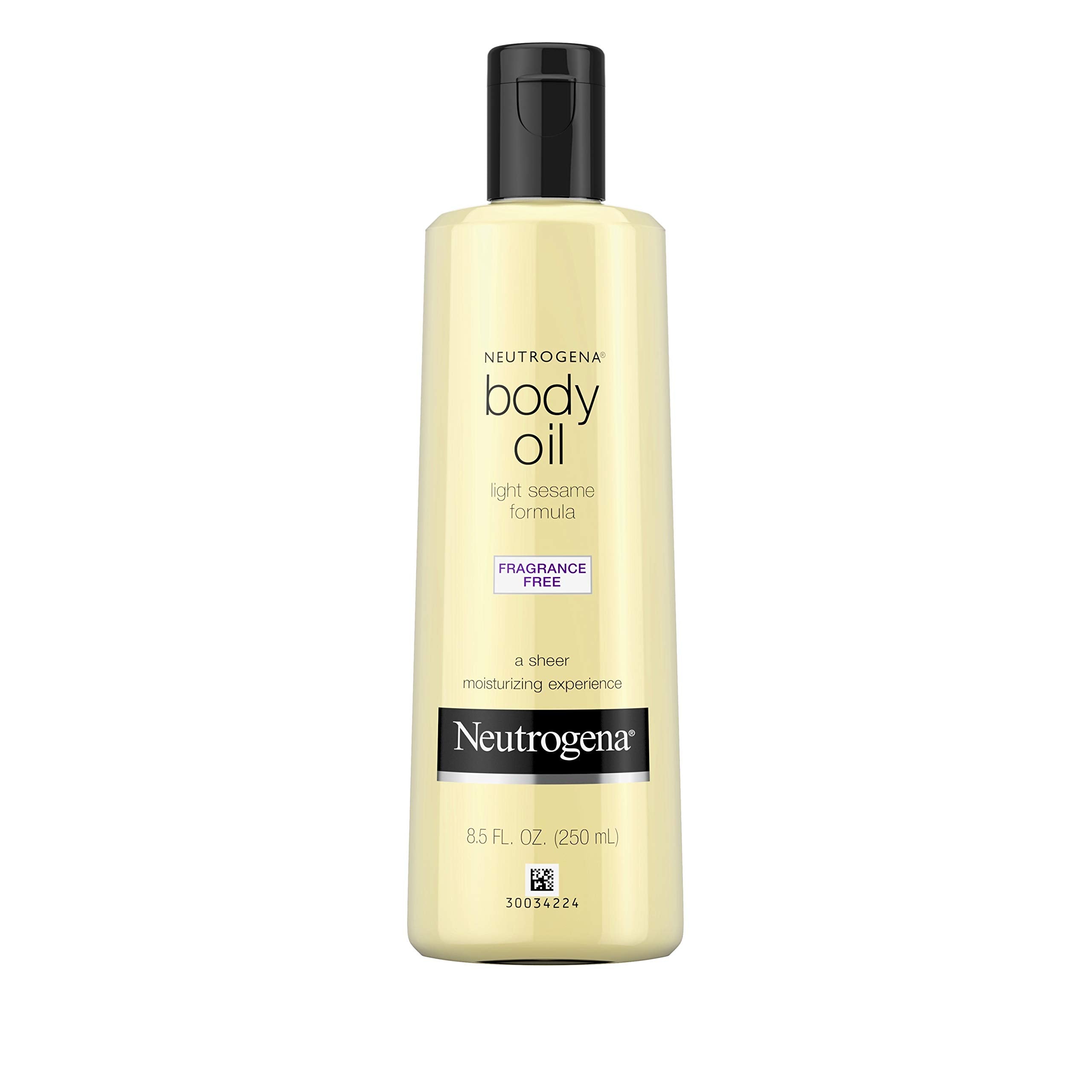 Neutrogena Fragrance-Free Lightweight Body Oil For Dry Skin, Sheer Moisturizer In Light Sesame Formula, 8.5 Fl. Oz