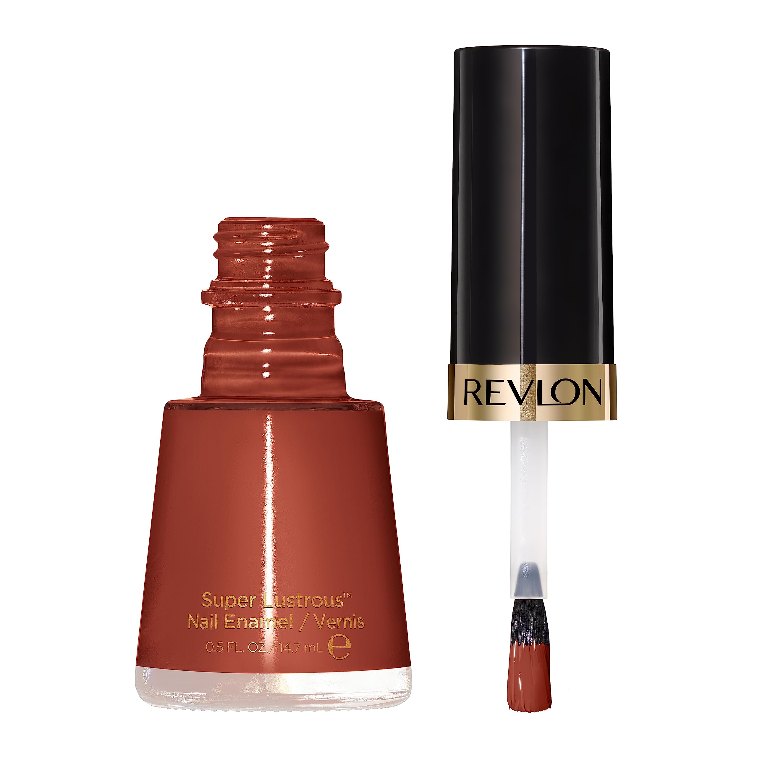REVLON Super Lustrous Nail Polish, Chip-Resistant, High Shine, 0.5 fl oz, 415 Totally Toffee
