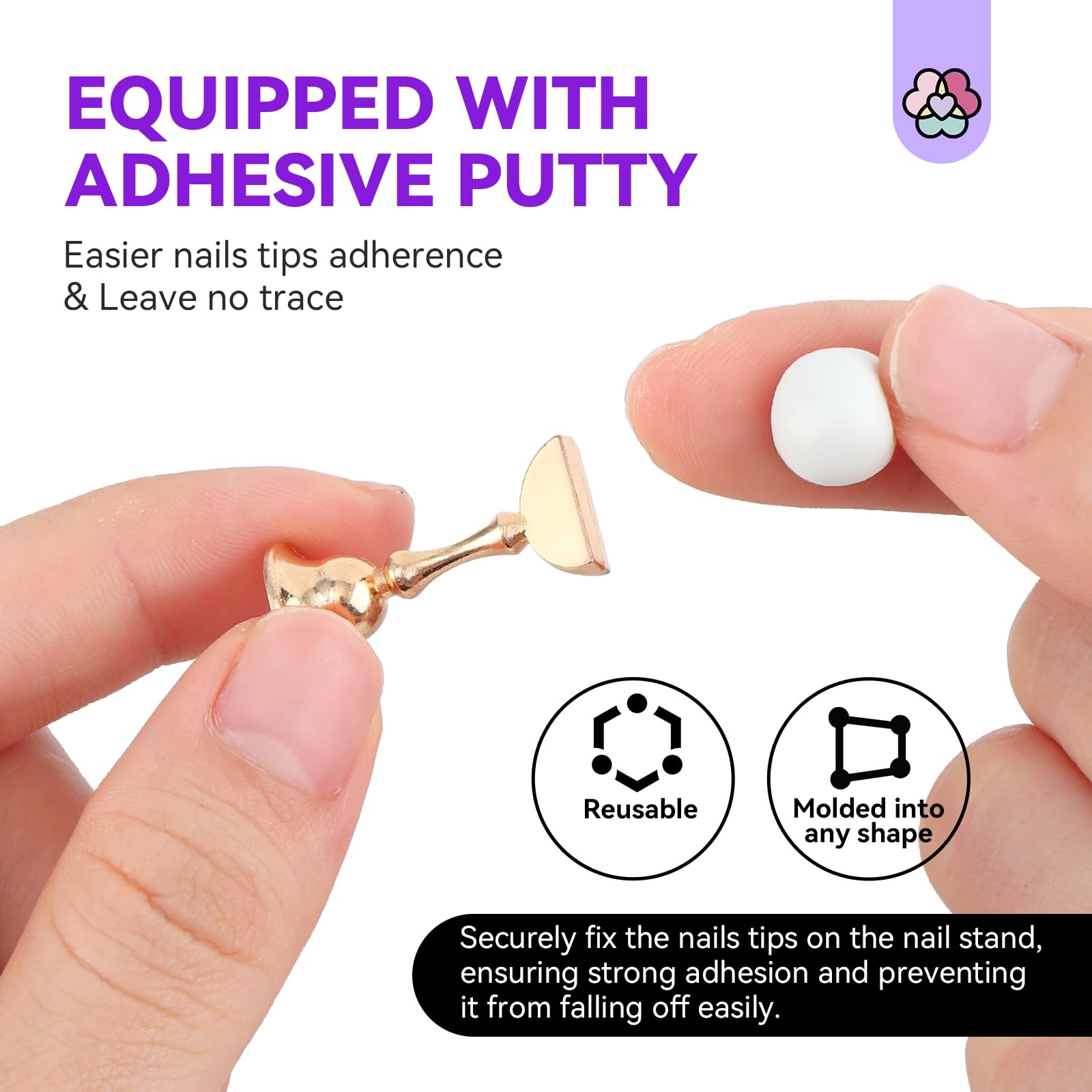 Saviland Nail Holder For Painting Nails : 3 Set Strong Magnet Nail Stand Acrylic Nail Art Display Stand Nail Stand For Press Ons