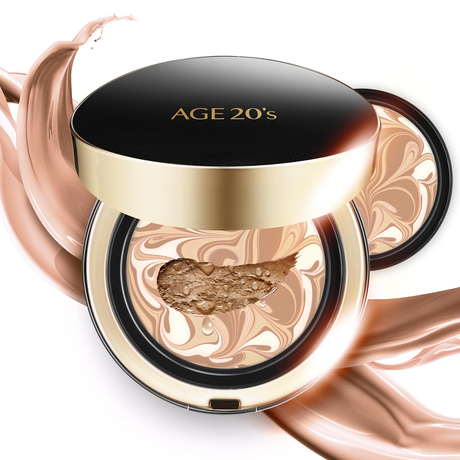 Age 20'S Signature Intense Sunscreen Spf 50+ Foundation, Natural Coverage, Cushion Korean Makeup, 71% Essence Natural Dewy Finis