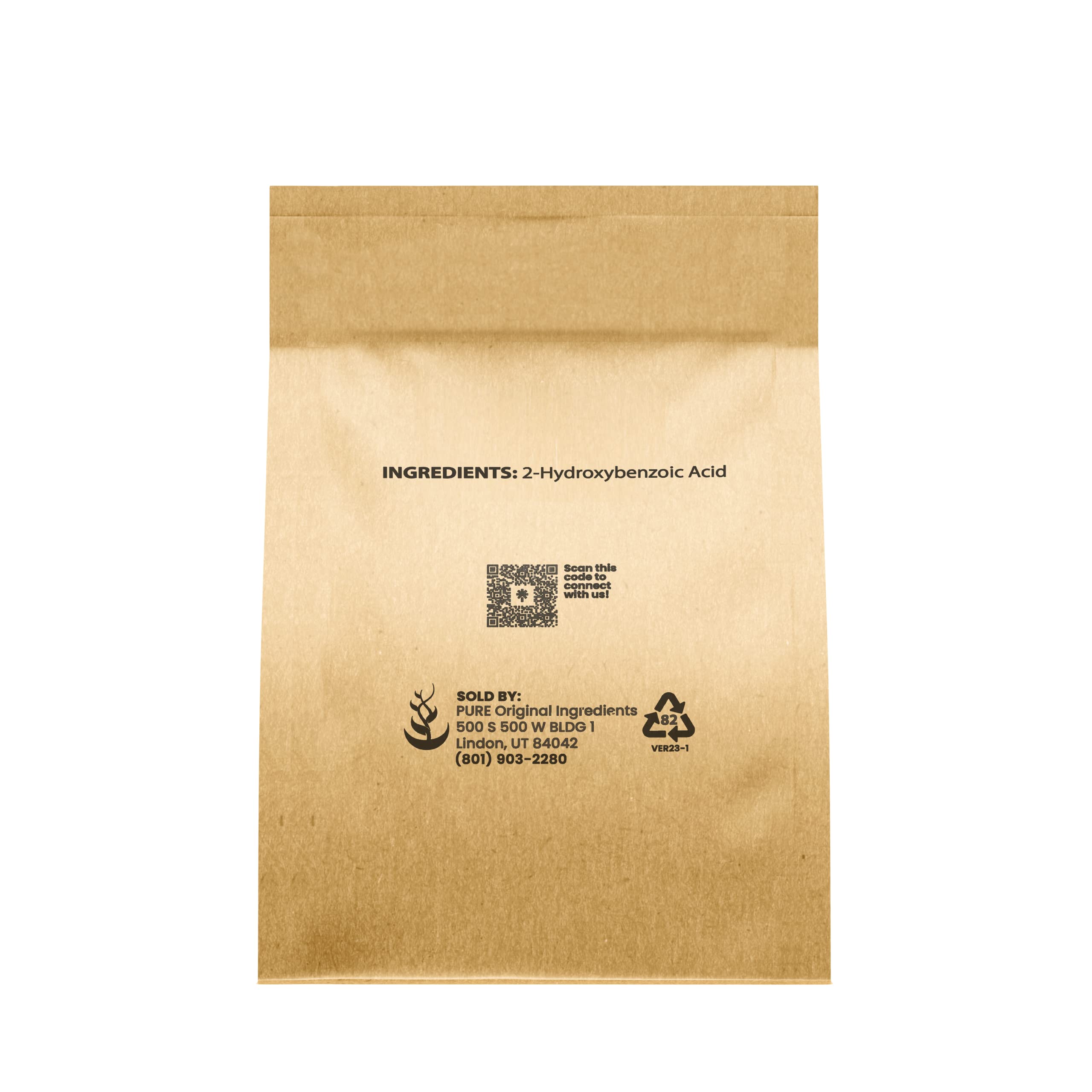 Pure Original Ingredients Salicylic Acid Crystals (4 oz) 2-Hydroxybenzoic Acid, Always Pure, No Fillers Or Additives