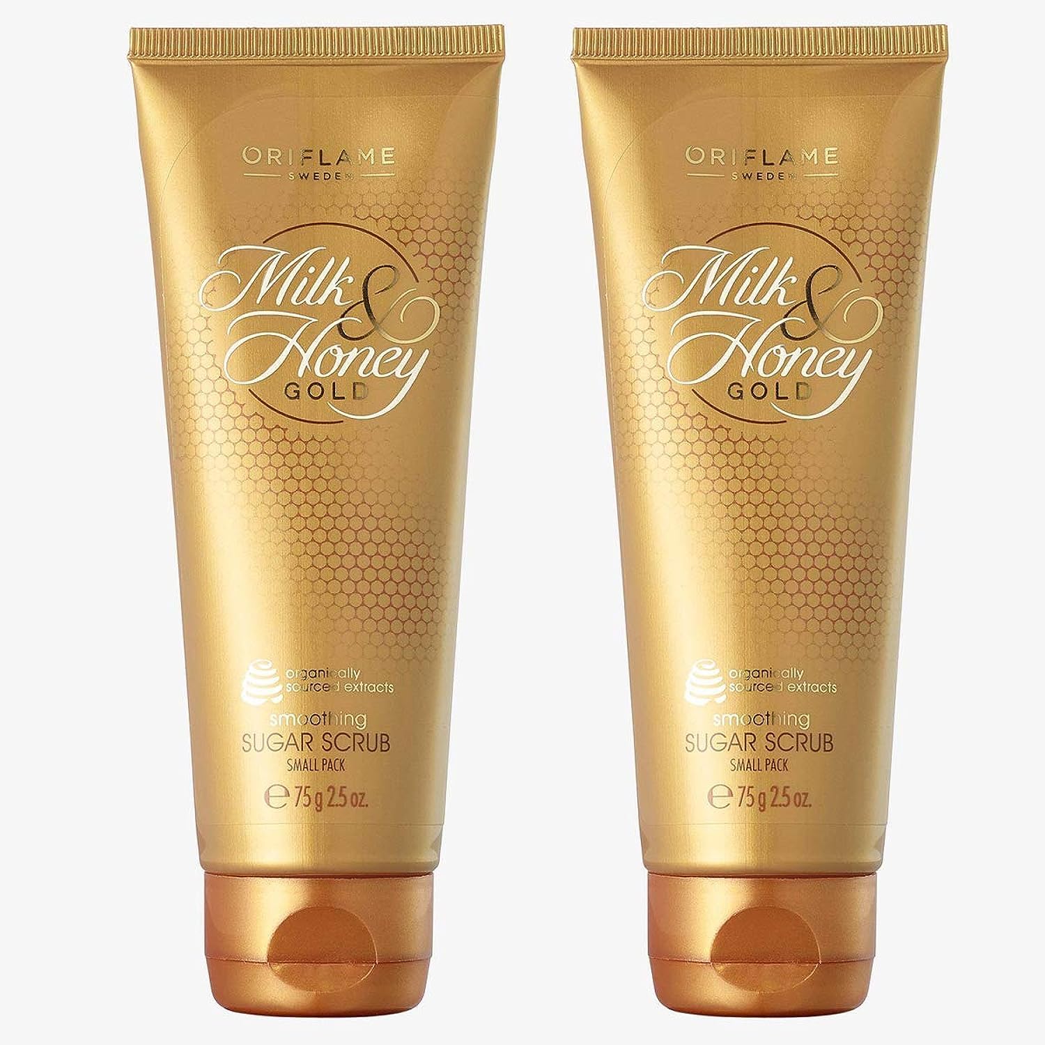 Oriflame MILK & HONEY GOLD Smoothing Sugar Scrub Small Pack 75 ml set of 2