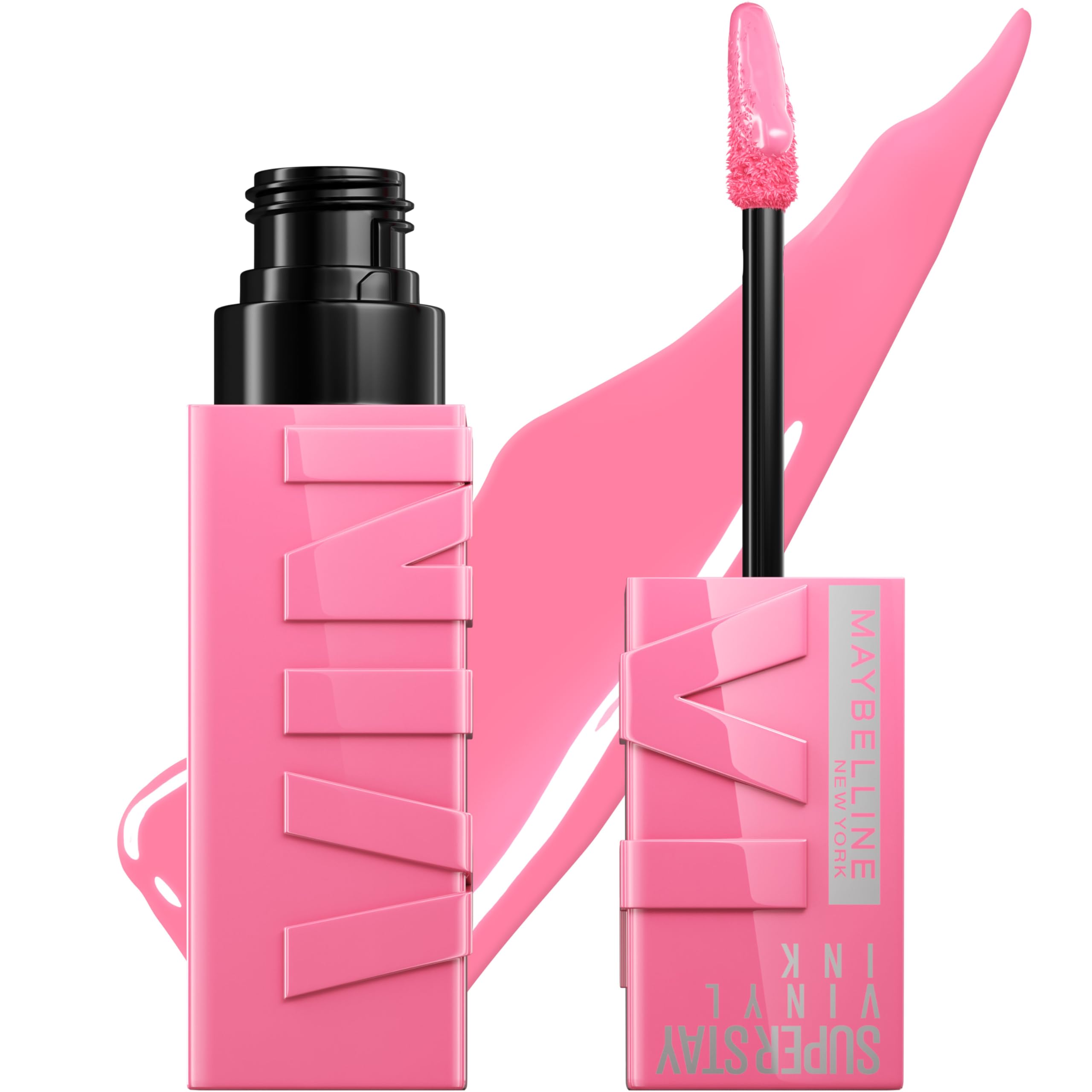MAYBELLINE Super Stay Vinyl Ink Longwear No-Budge Liquid Lipcolor Make Up, Highly Pigmented Color and Instant Shine, Upbeat, 1 C