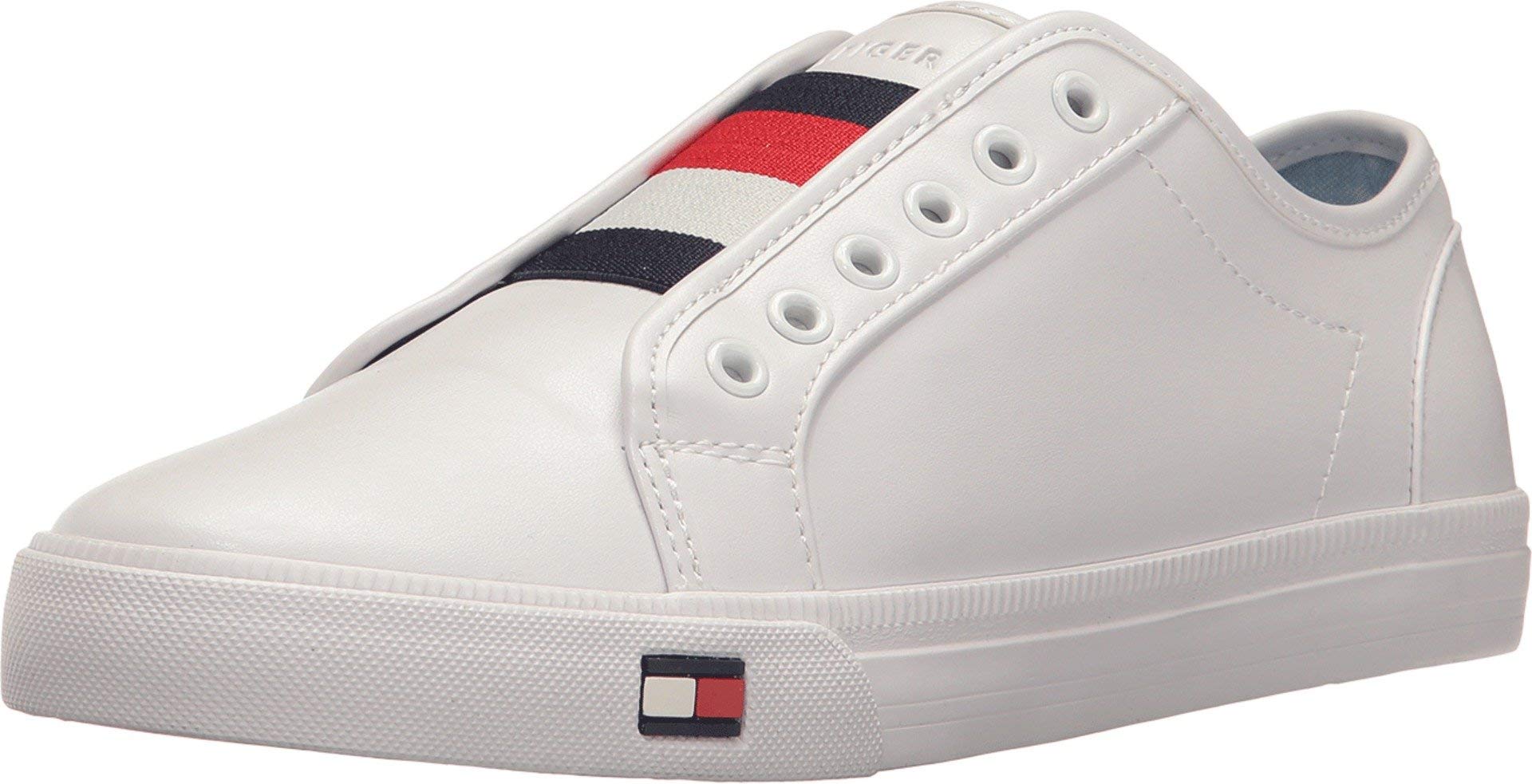 Tommy Hilfiger Womens ANNI Shoe, White, 9 M US