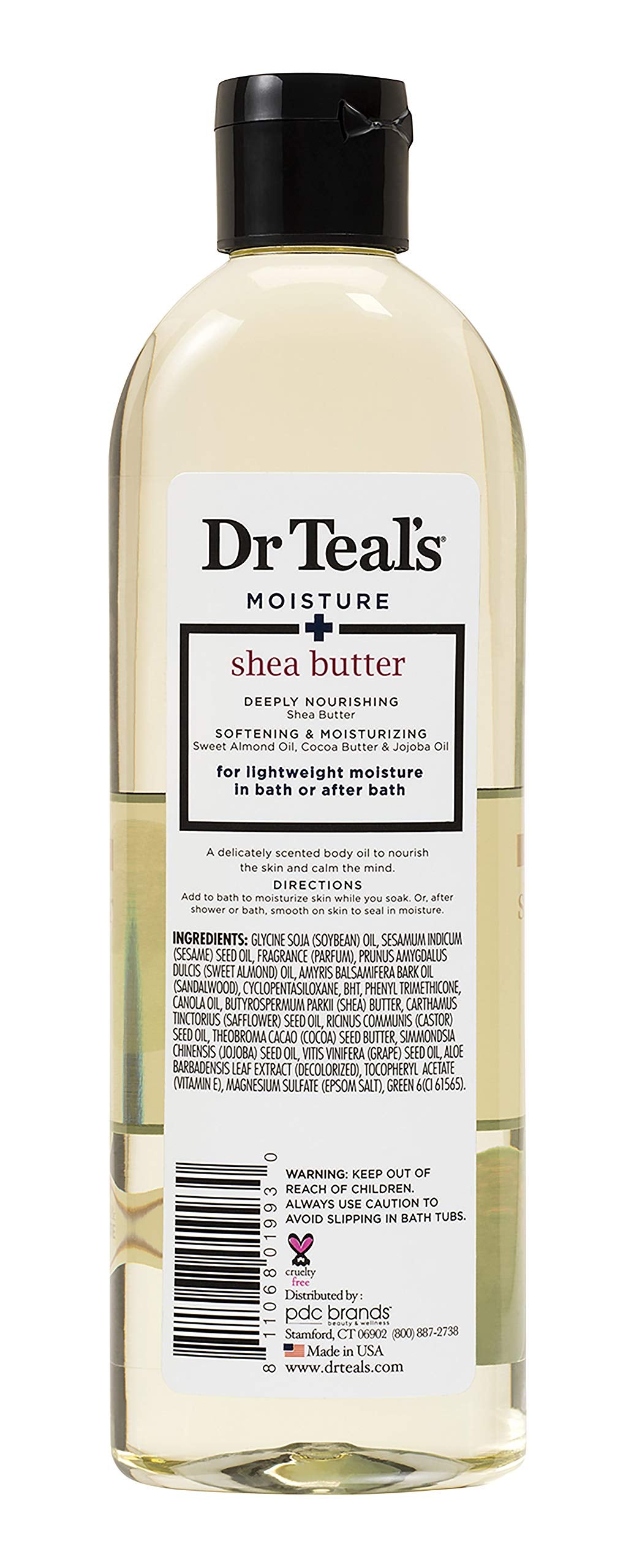 Dr. Teal'S Moisturizing Bath & Body Oil 2-Pack (17.6 Fl Oz Total) Moisture + Ultra Rich Shea Butter & Essential Oil. Treat Your