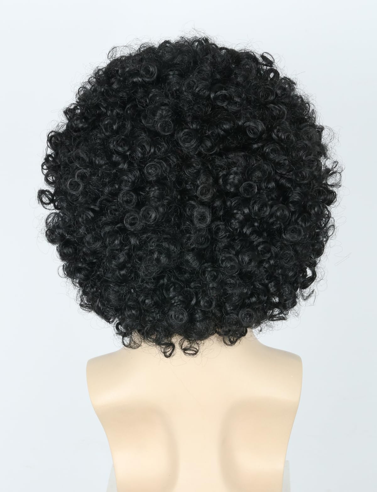 Topcosplay Black Afro Wig for Men or Women 70s 80s Disco Rocker Wig Costume Party Wigs