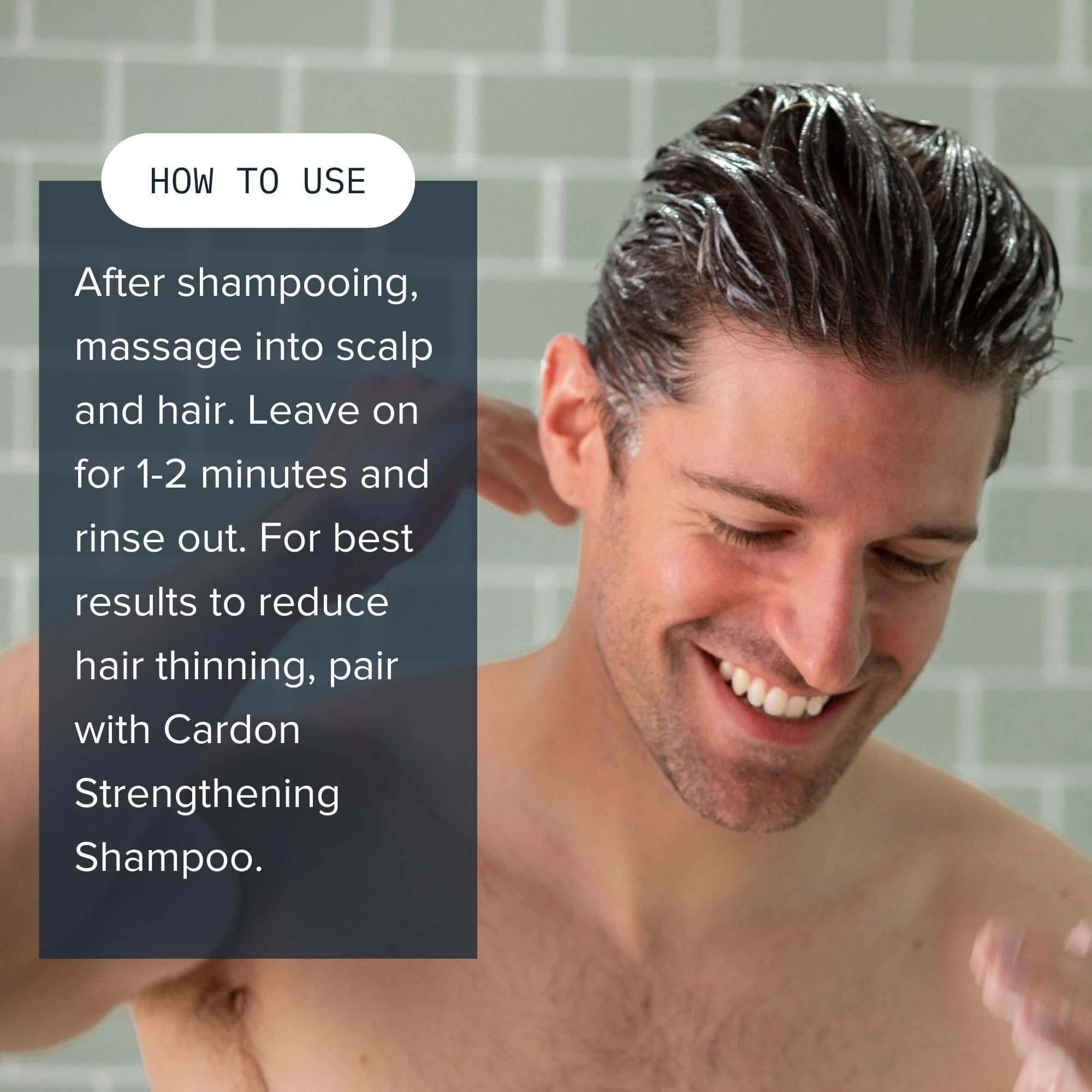 Hair Growth Conditioner For Men By Cardon, Prevent Thinning Hair And Hair Loss With Niacinamide & Vitamin B5 For Healthy Scalp,