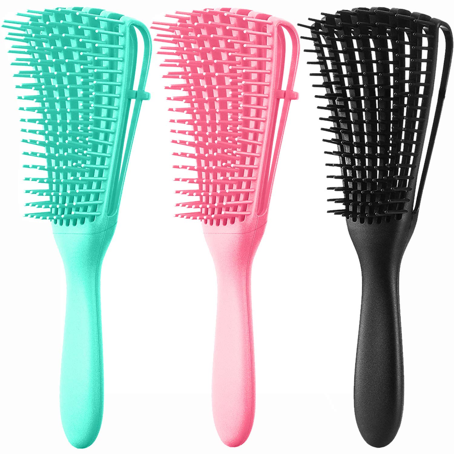 Detangling Brush for Afro America/African Hair Textured 3a to 4c Kinky Wavy/Curly/Wet/Dry/Oil/Thick/Long Hair, Hair Detangler fo