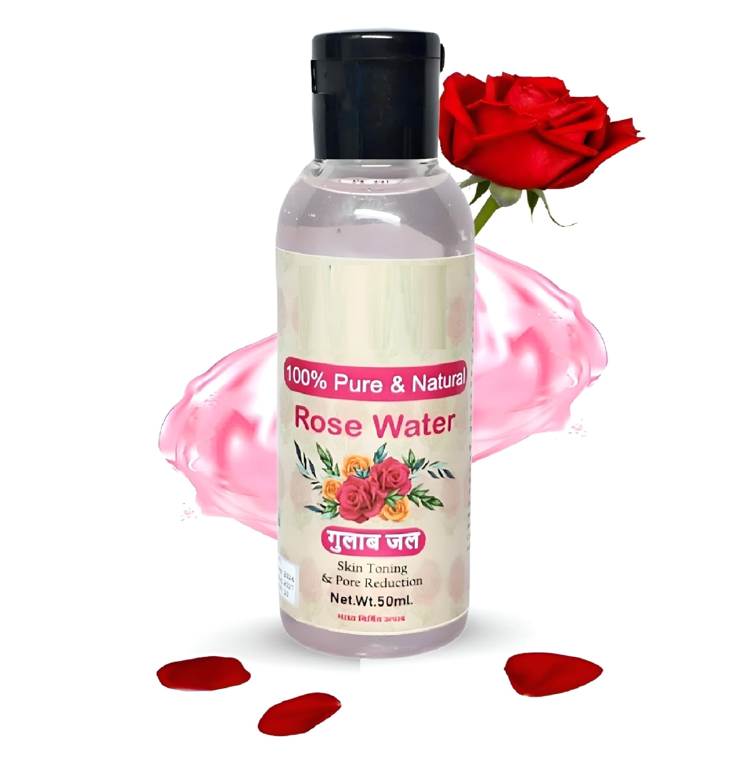 Glamezone Natural Rose Water Herbal Skin Face Wash, 50Ml | Keeps Skin Scented And Moisturized | Maintain SkinS Ph Balance| Prev