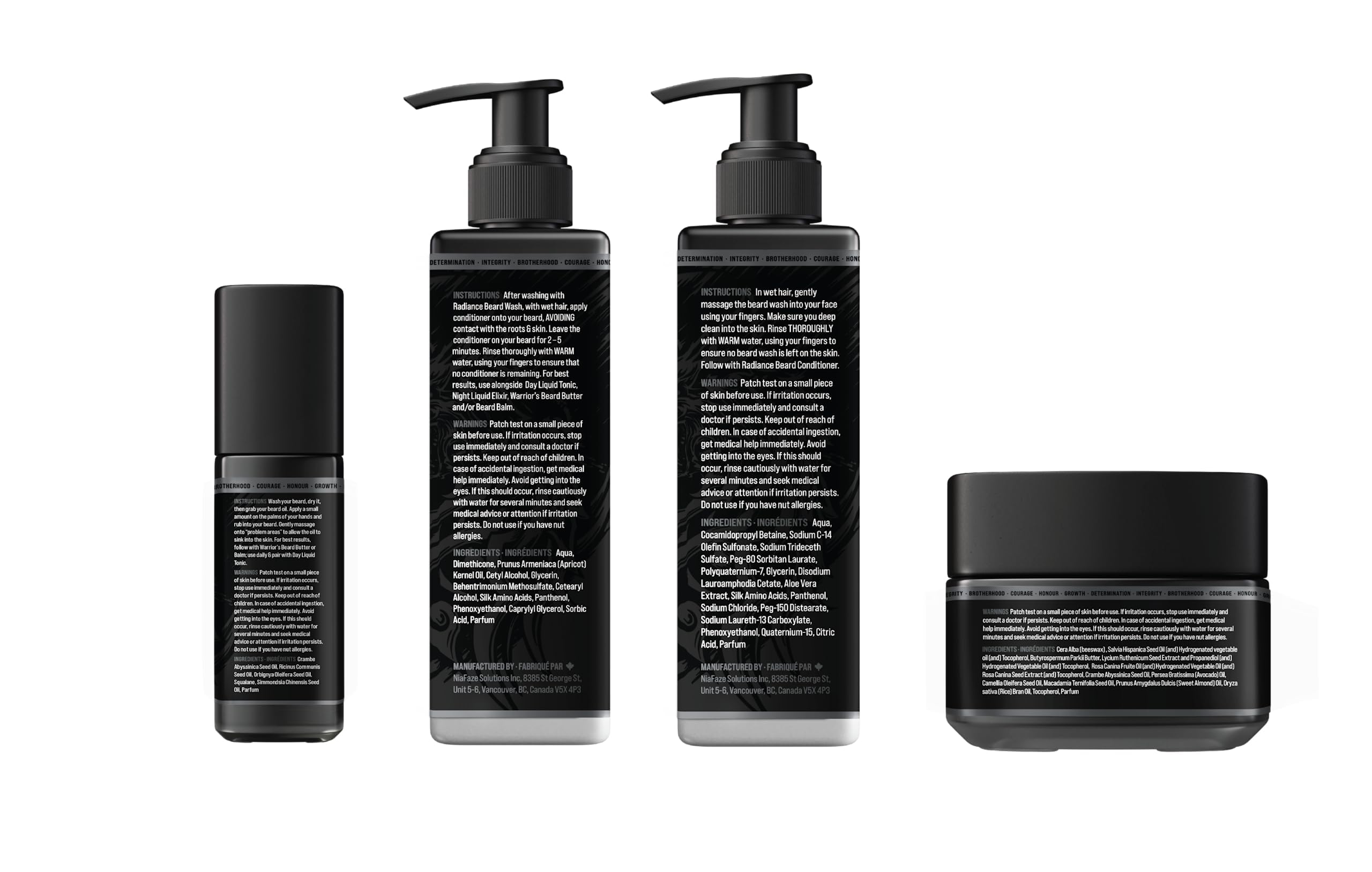 The Beard Struggle Men'S Beard Care Kit Including Beard Balm, Beard Oil, Beard Wash, & Beard Conditioner - Platinum Collection -