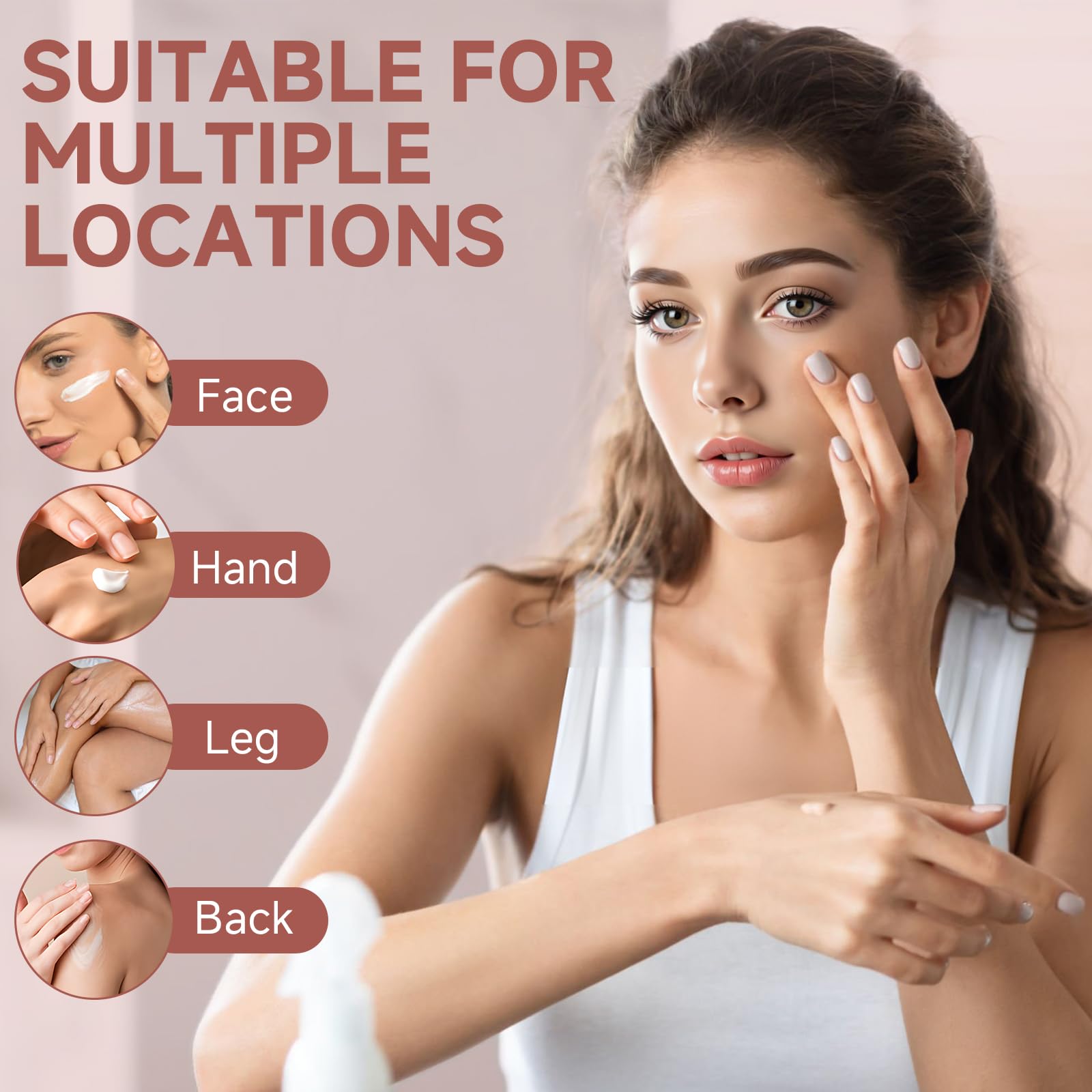 HZENPPOR Beef Tallow for Skin, Whipped Beef Tallow For Skin, Tallow Face Moisturizer, Rose-Flavoured Whipped Tallow Face Cream M