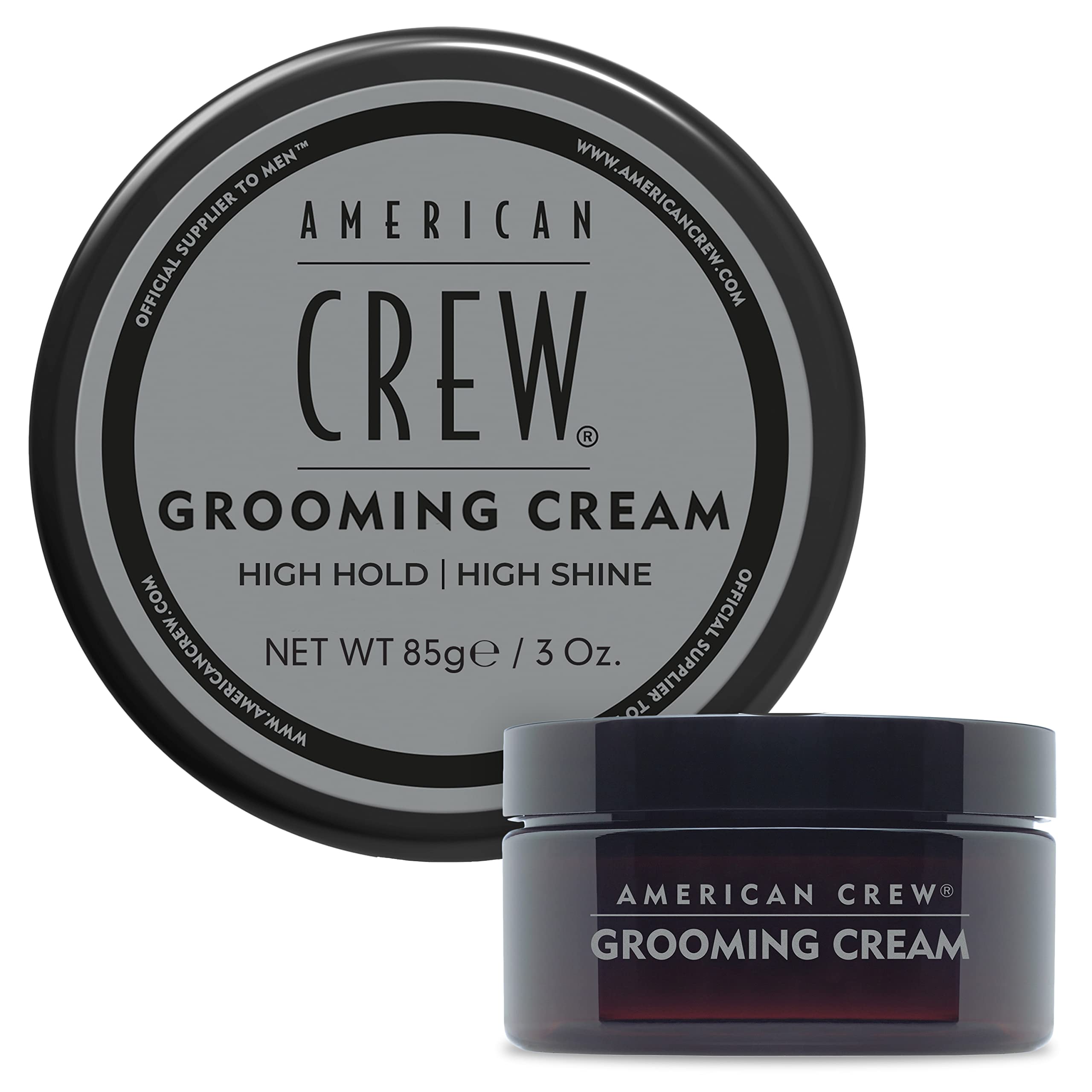 American Crew Men's Grooming Cream (OLD VERSION), Like Hair Gel with High Hold with High Shine, 3 Oz (Pack of 1)