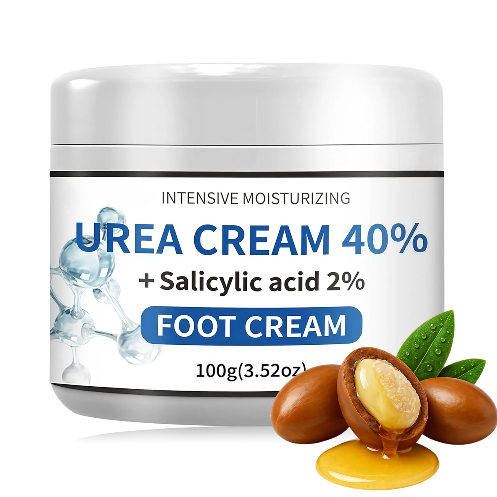 40% Urea Foot Cream with Salicylic Acid 2% for Dry Cracked Heels and Callus
