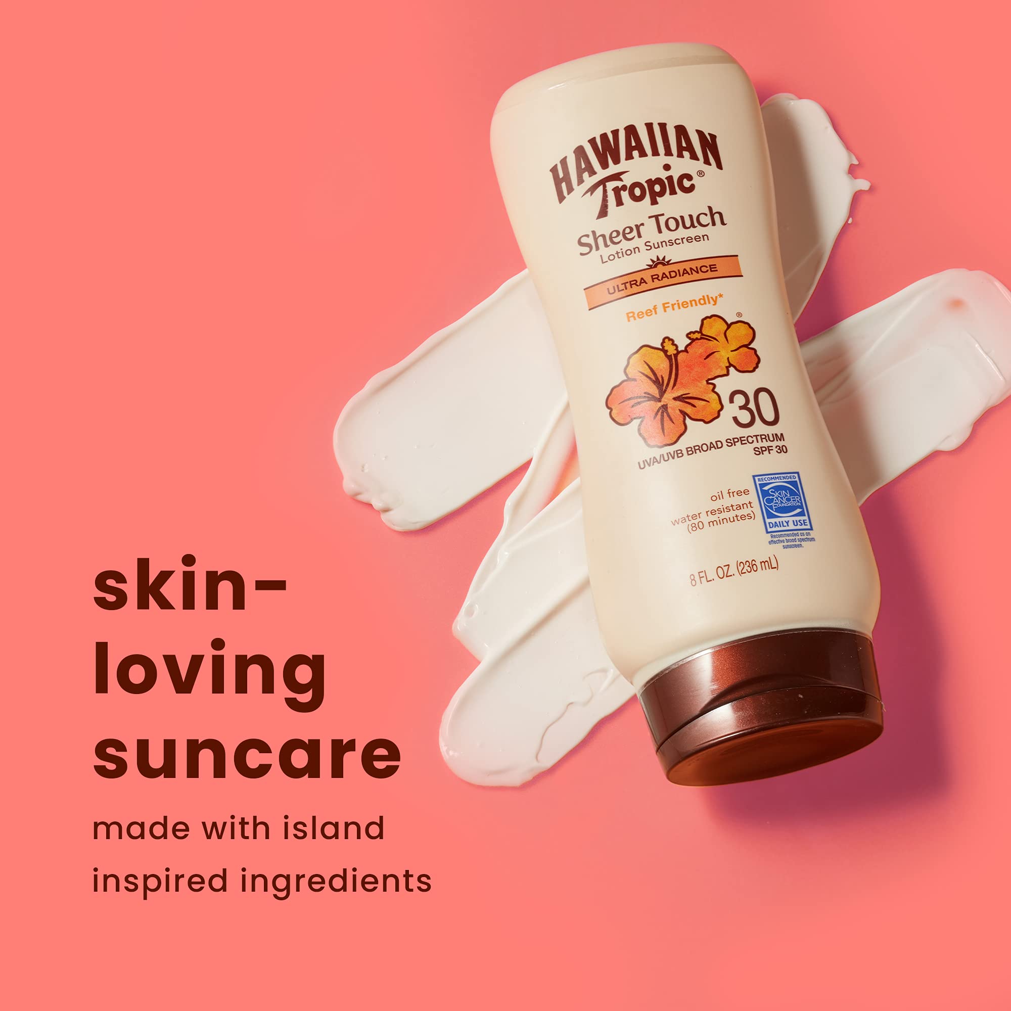 Hawaiian Tropic Spf 30 Broad Spectrum Sunscreen And After Sun Pack With 8Oz Sheer Touch Moisturizing Sunscreen Lotion And 6Oz Si