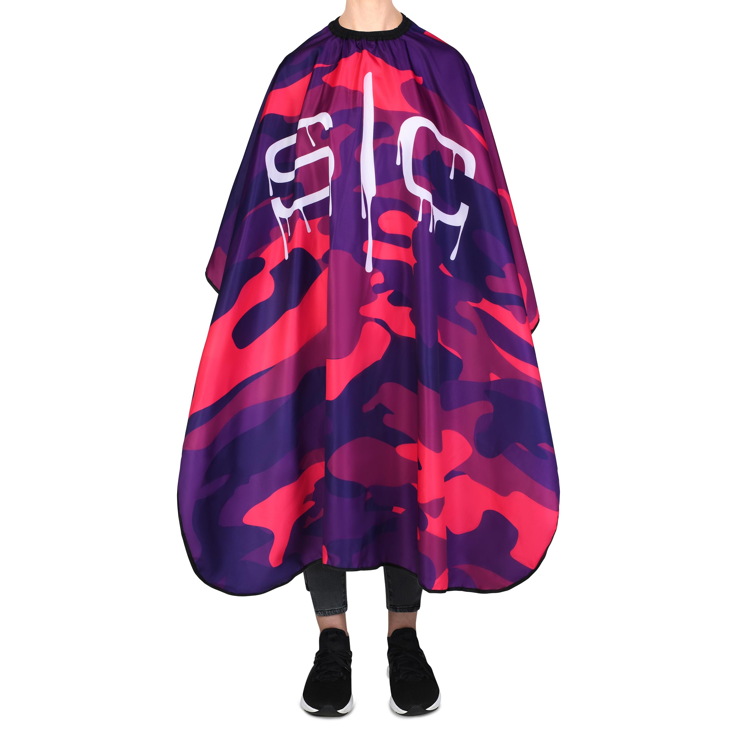 Stylecraft Professional Barber Water Resistant Hair Cutting Cape One Size (Pink Camo)