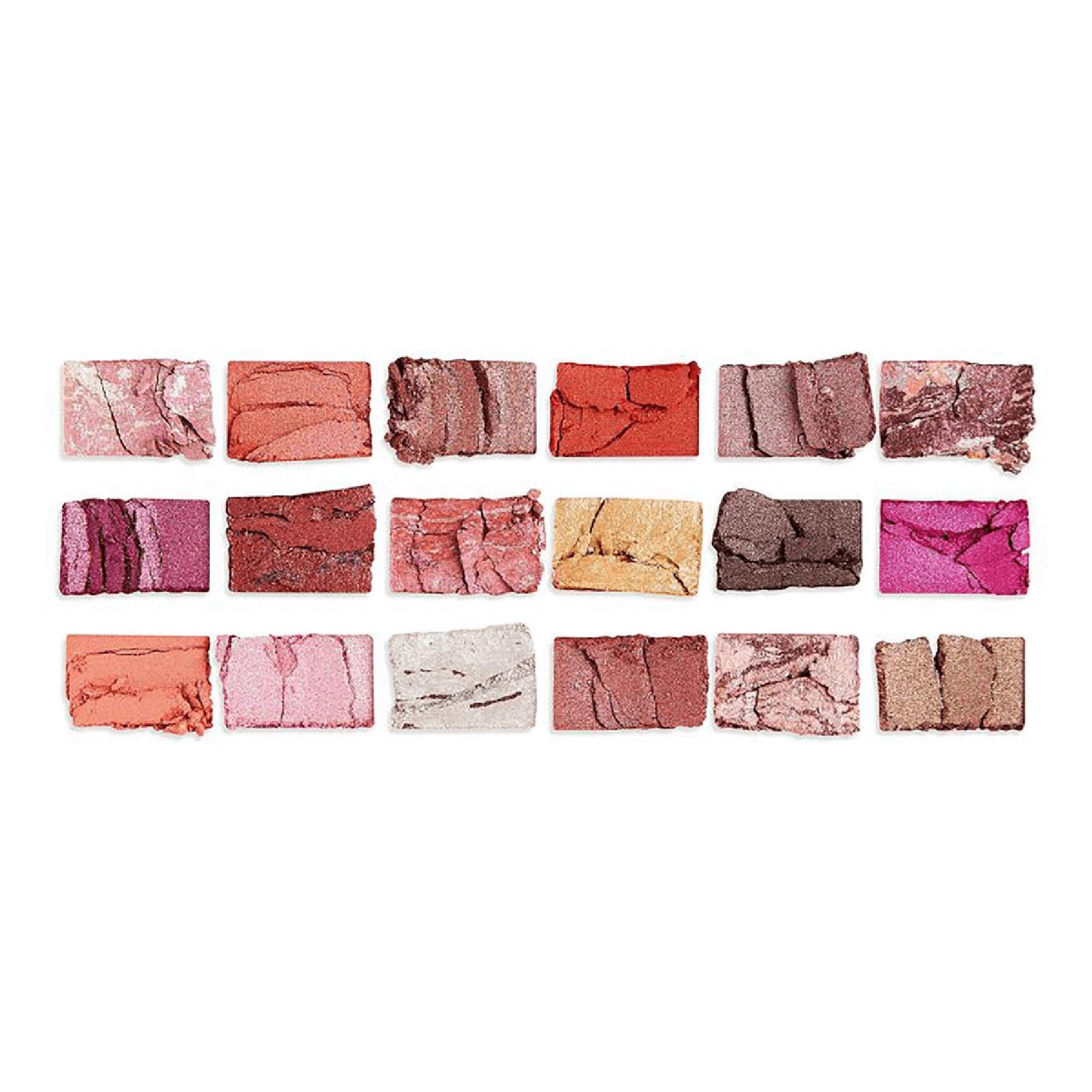 I Heart Makeup Revolution Eyeshadow Palette, Marble Rose Gold Chocolate