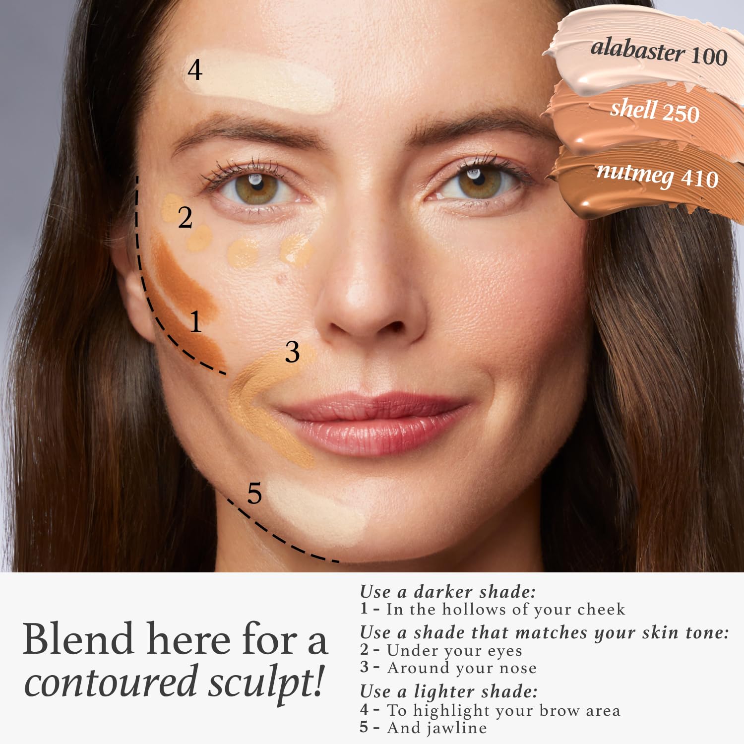 Julep Cushion Complexion Multitasking Skin Perfecter - 435 Fawn - Concealer, Foundation, Brightener, Contour Stick - Infused Wit
