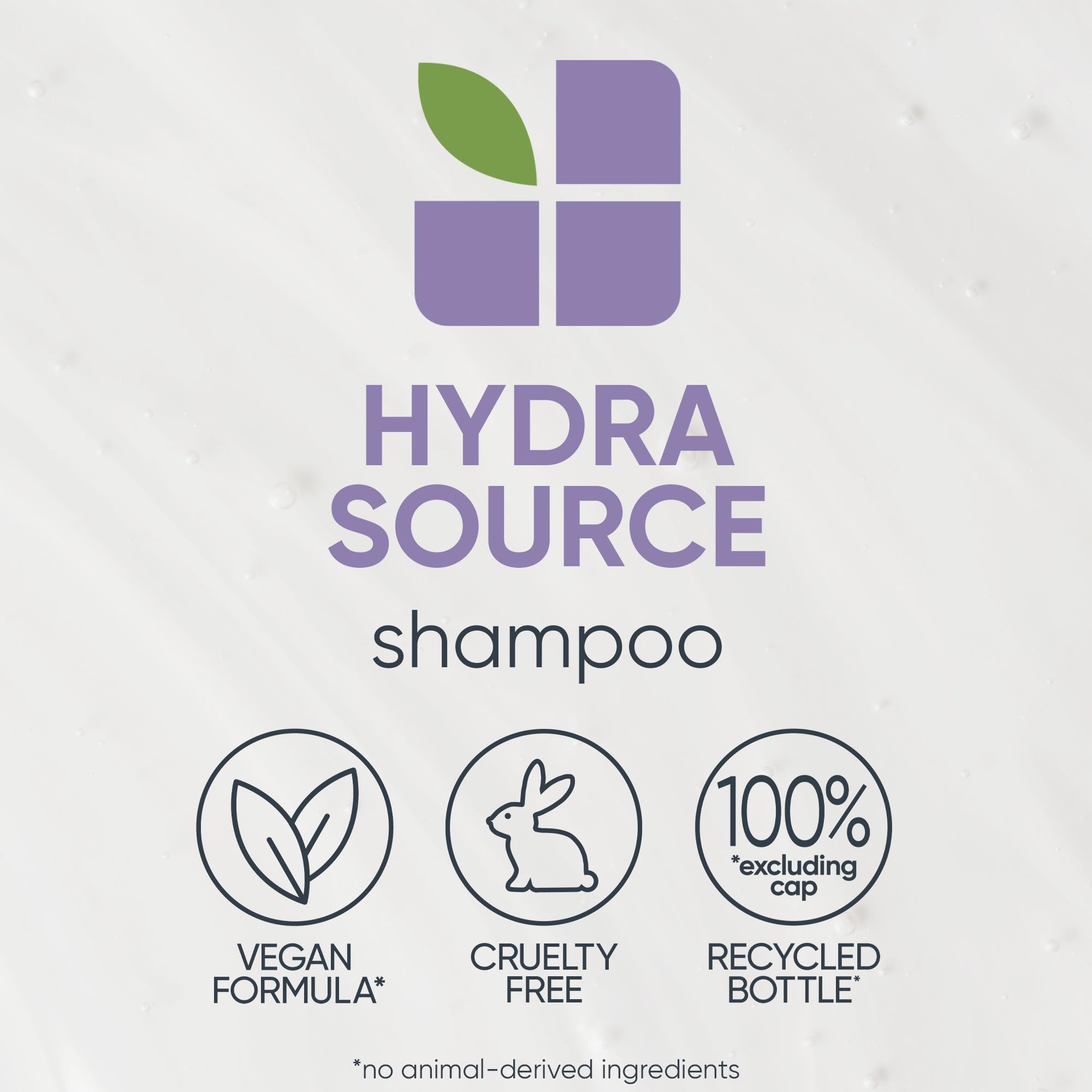 Biolage Hydra Source Shampoo  Hydrates & Moisturizes Dry Hair  Helps Repair Split Ends  Paraben-Free  For Dry Hair  Salon Shampo