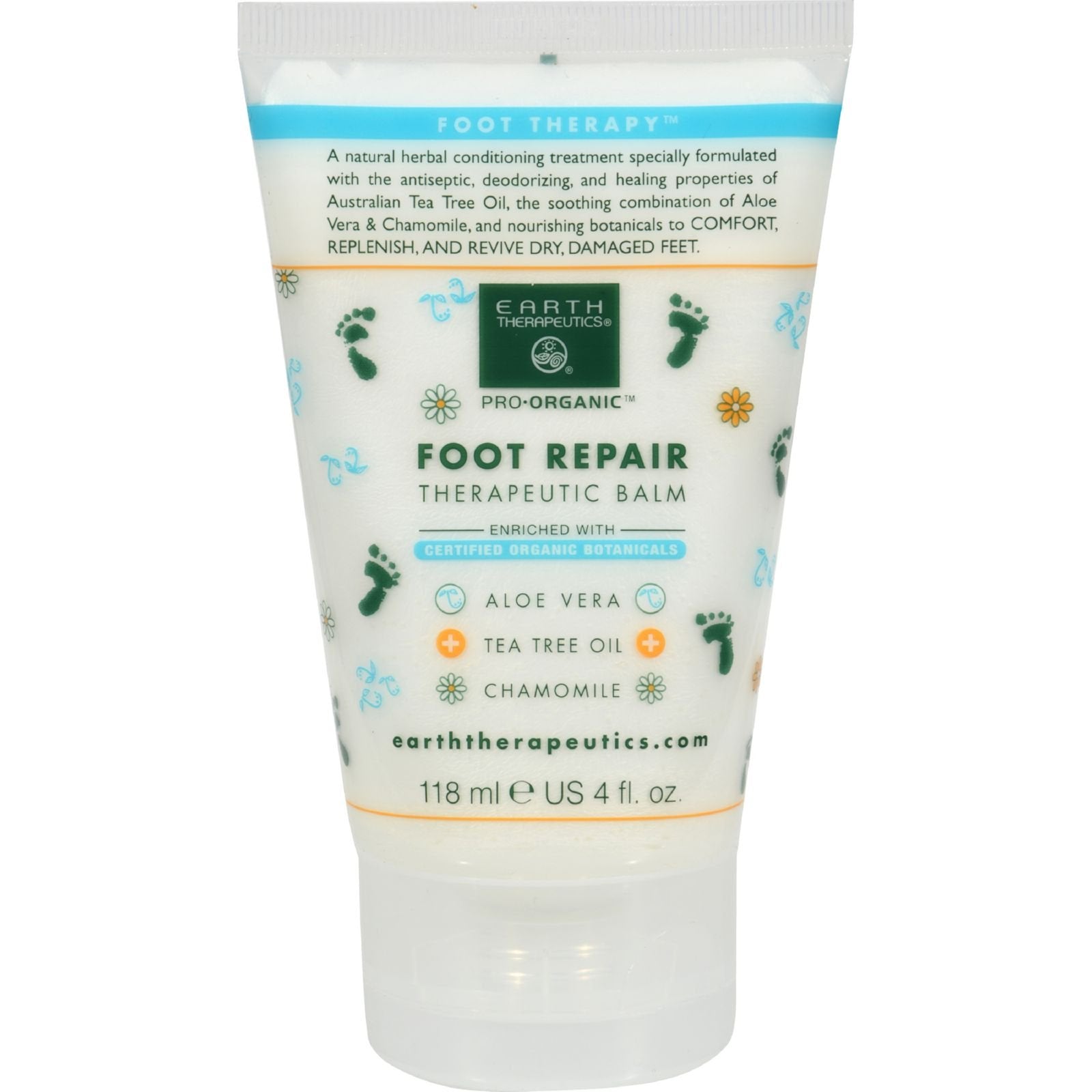 Earth Therapeutics Refreshing Foot Scrub Wild Mint - 4 Fl Oz