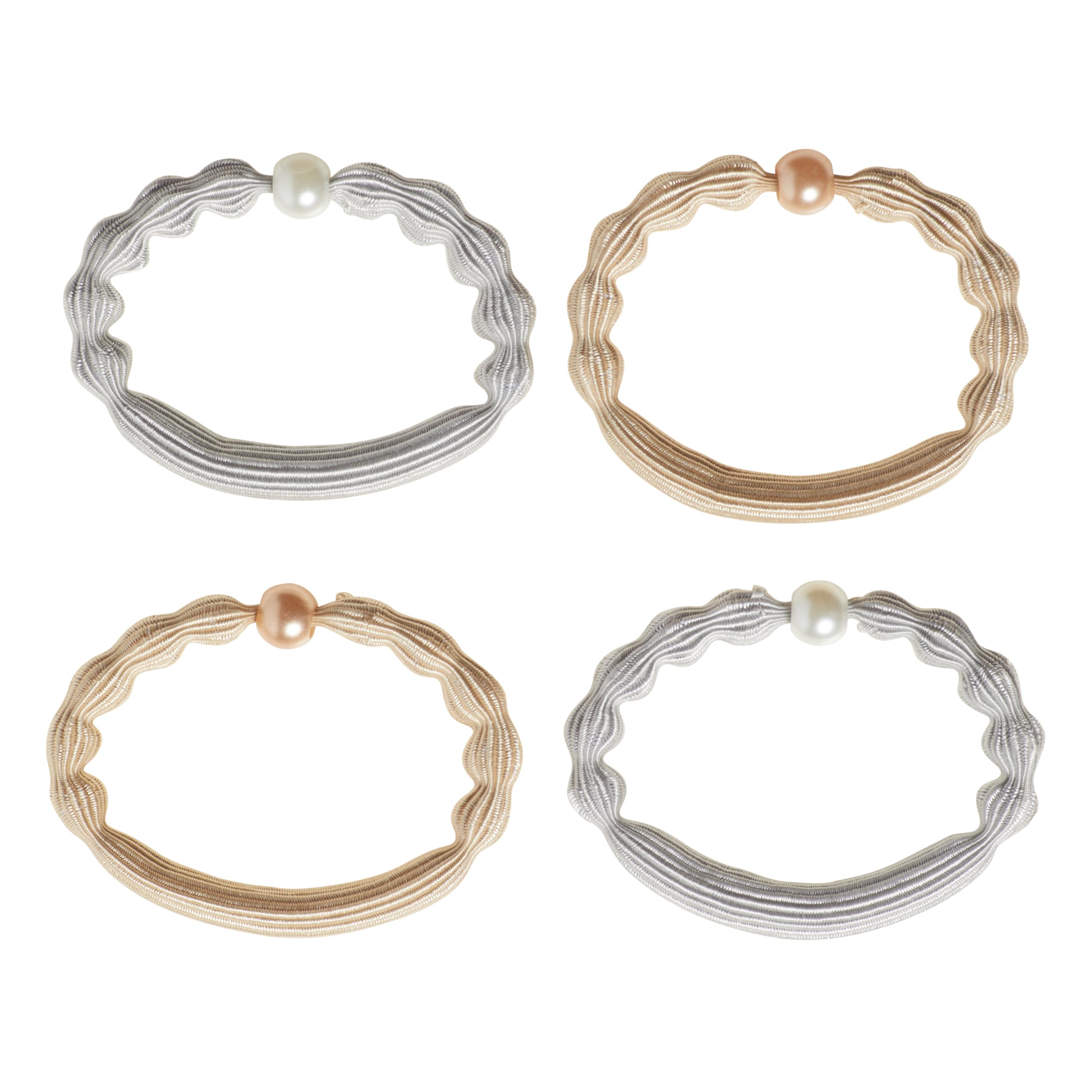 Goody Forever Elastics 6Mm 10Ct Blonde Silver