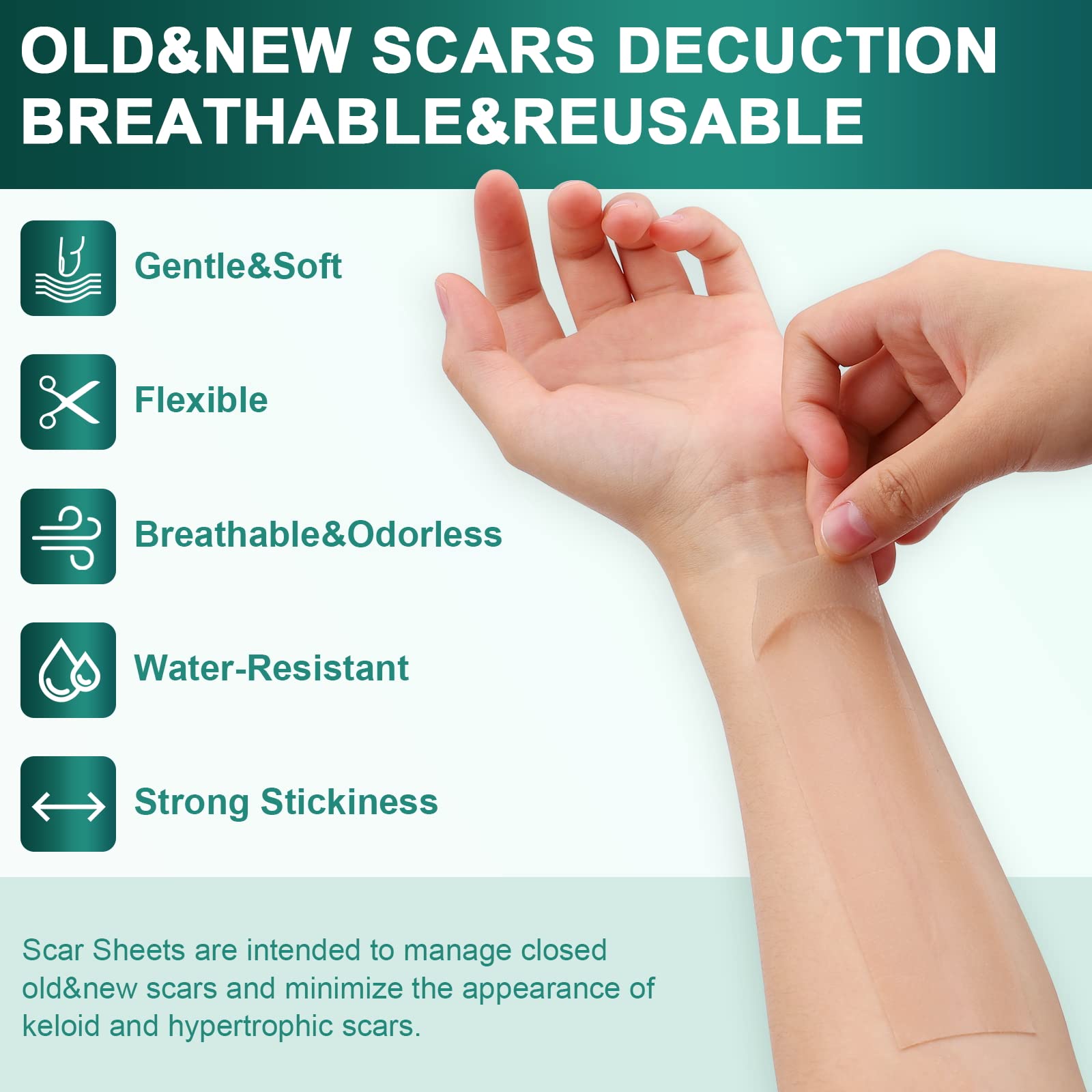 Silicone Scar Sheets,Silicone Scar Tape(16X 120 Roll-3M), Reusable And Effective Scar Removal Sheets, Silicone Scar Removal Shee