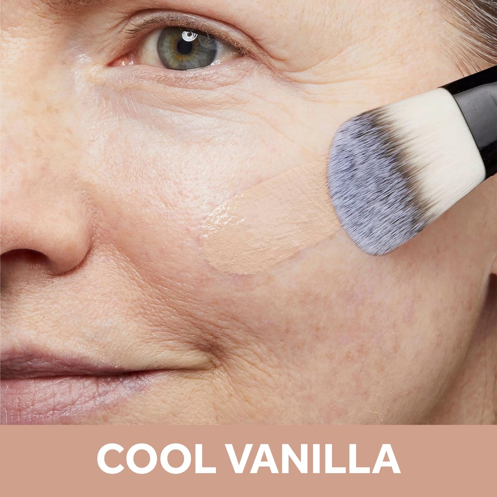 No7 Restore & Renew Multi Action Serum Foundation - Cool Vanilla - Liquid Foundation Makeup with Vitamin C, Vitamin E & Collagen