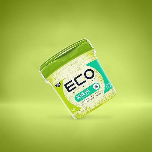 Eco Style Gel Olive Oil Styling - Adds Shine and Tames Split Ends - Delivers Moisture to Scalp - Nourishes And Repairs - Provide