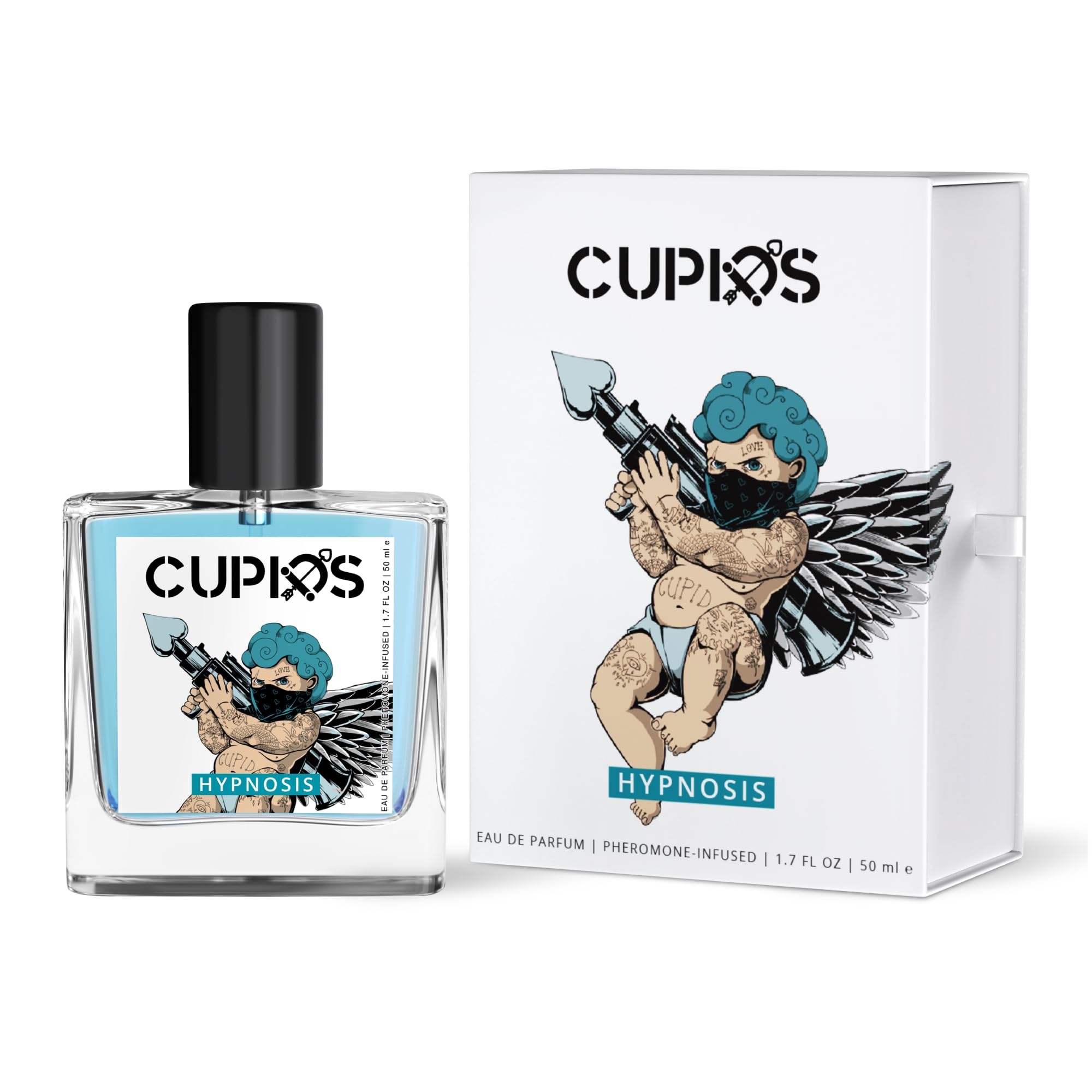 Cupids Original EDP Hypnosis 2.0 Pheromone-Infused Cologne for Men - Pheromone Perfume for Men Fragrance - Real Pheromone Perfum