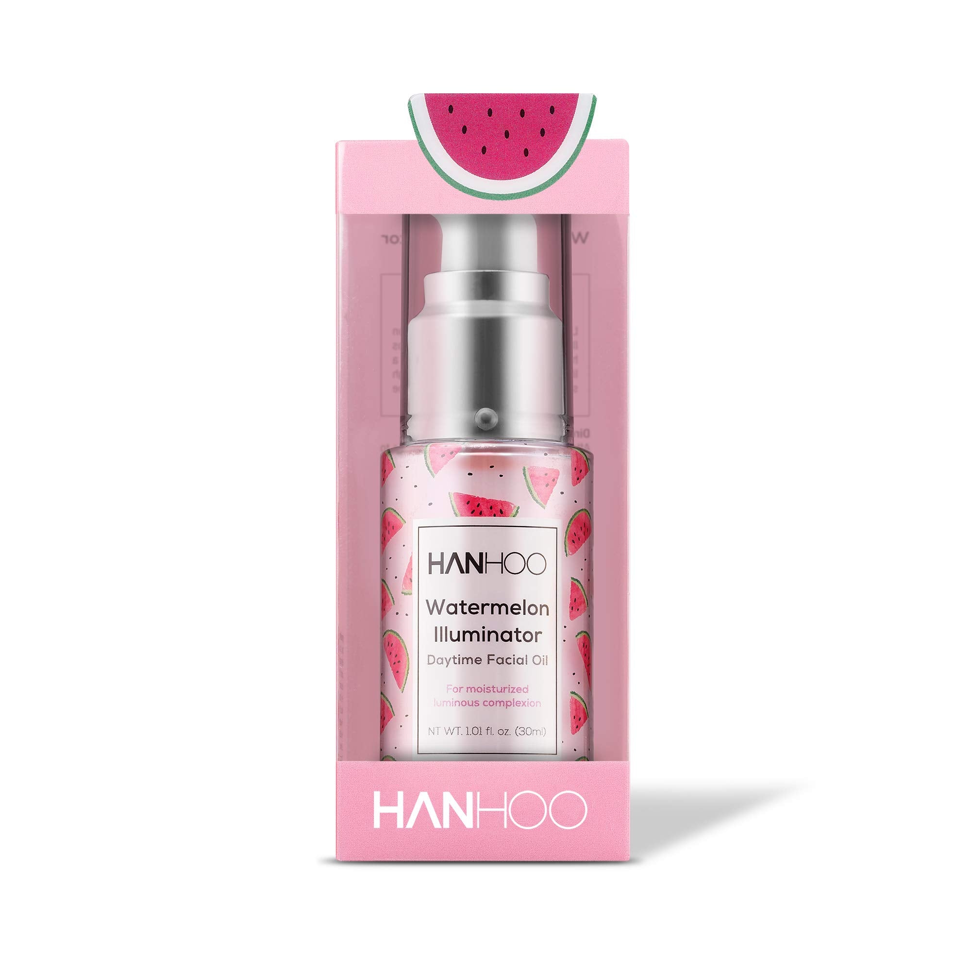 Hanhoo - Watermelon Illuminator Facial Oil | Nourishing And Hydrating Formula - Watermelon And Apple Extract (Daytime Facial Oil