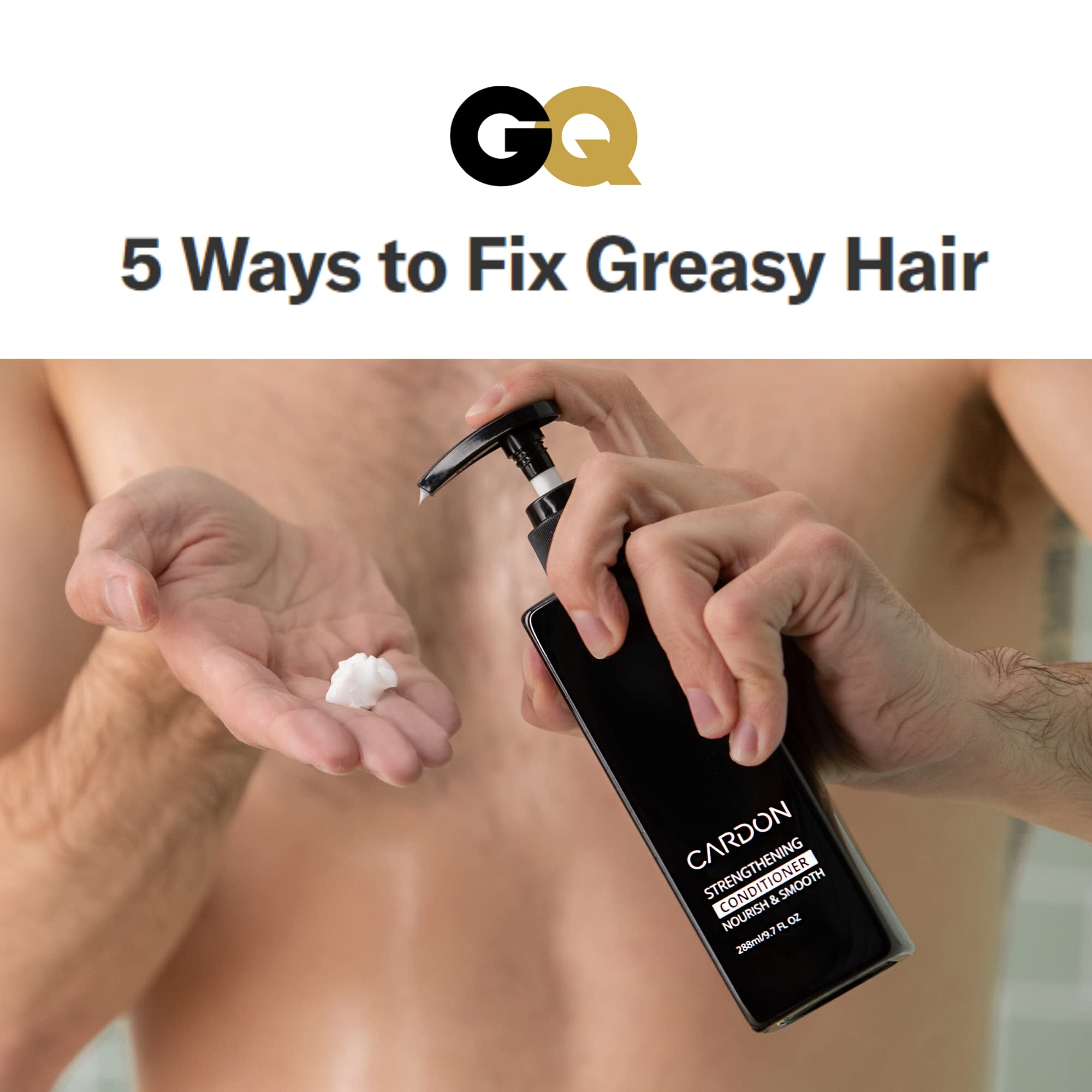 Hair Growth Conditioner For Men By Cardon, Prevent Thinning Hair And Hair Loss With Niacinamide & Vitamin B5 For Healthy Scalp,