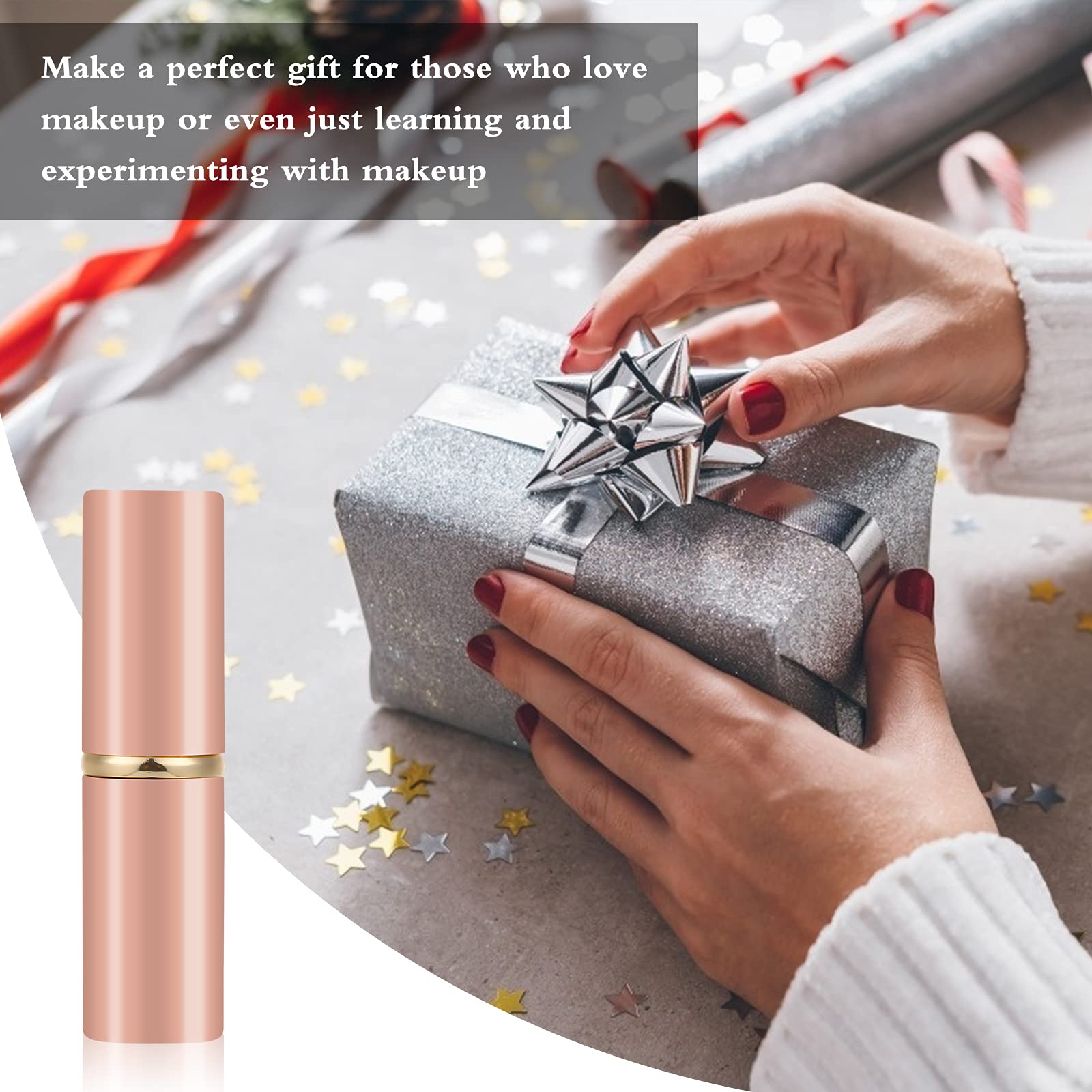 Falliny Retractable Kabuki Makeup Brush, Travel Face Blush Brush, Portable Powder Foundation Sunscreen Brush With Cover For Blus
