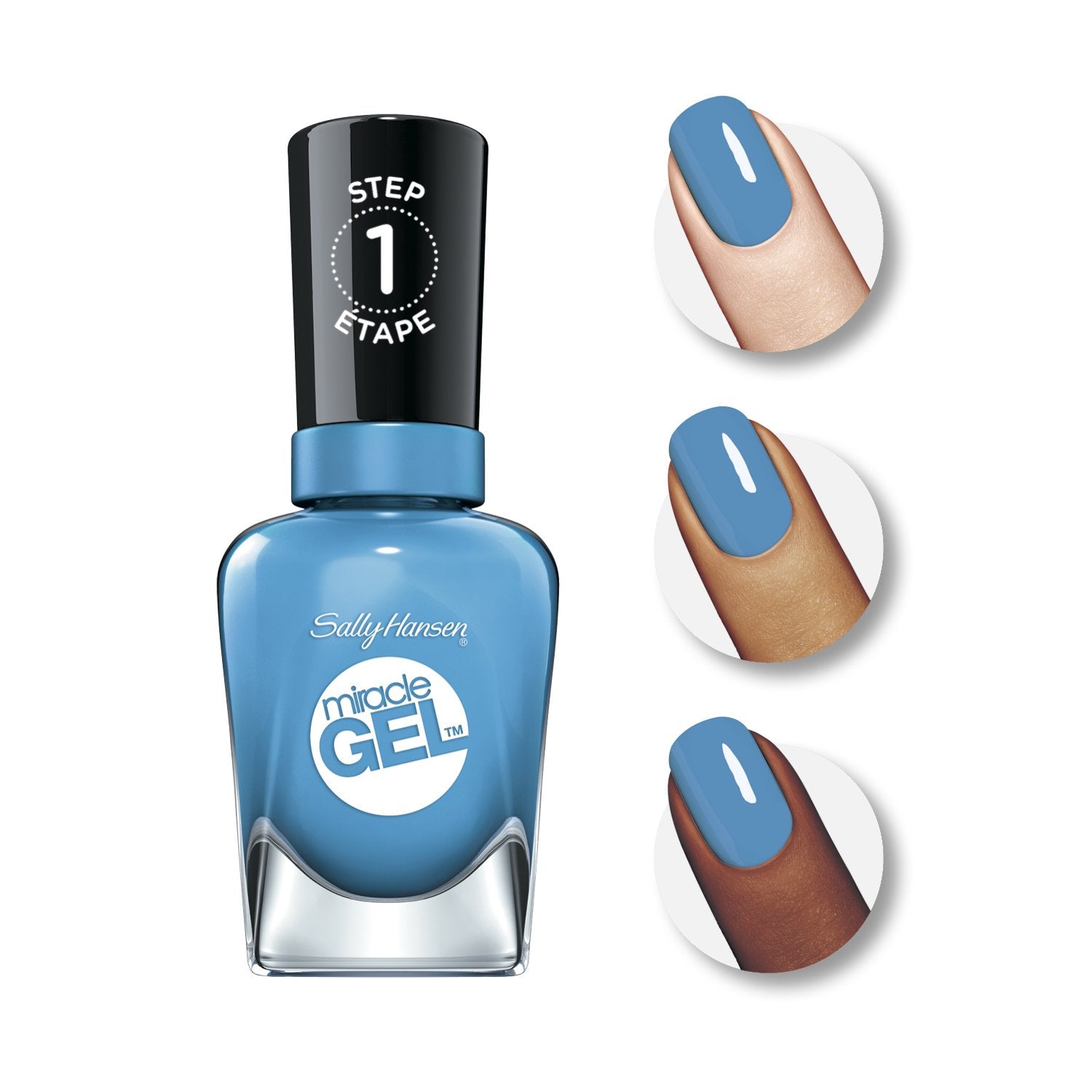 Sally Hansen Miracle Gel Rhythm And Blue, .5 Oz, Pack Of 1